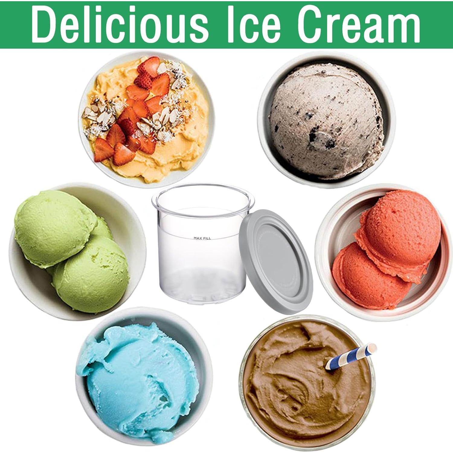 Recipientes de Helado Ninja Creami 16oz - 4 Pack Atuwebo