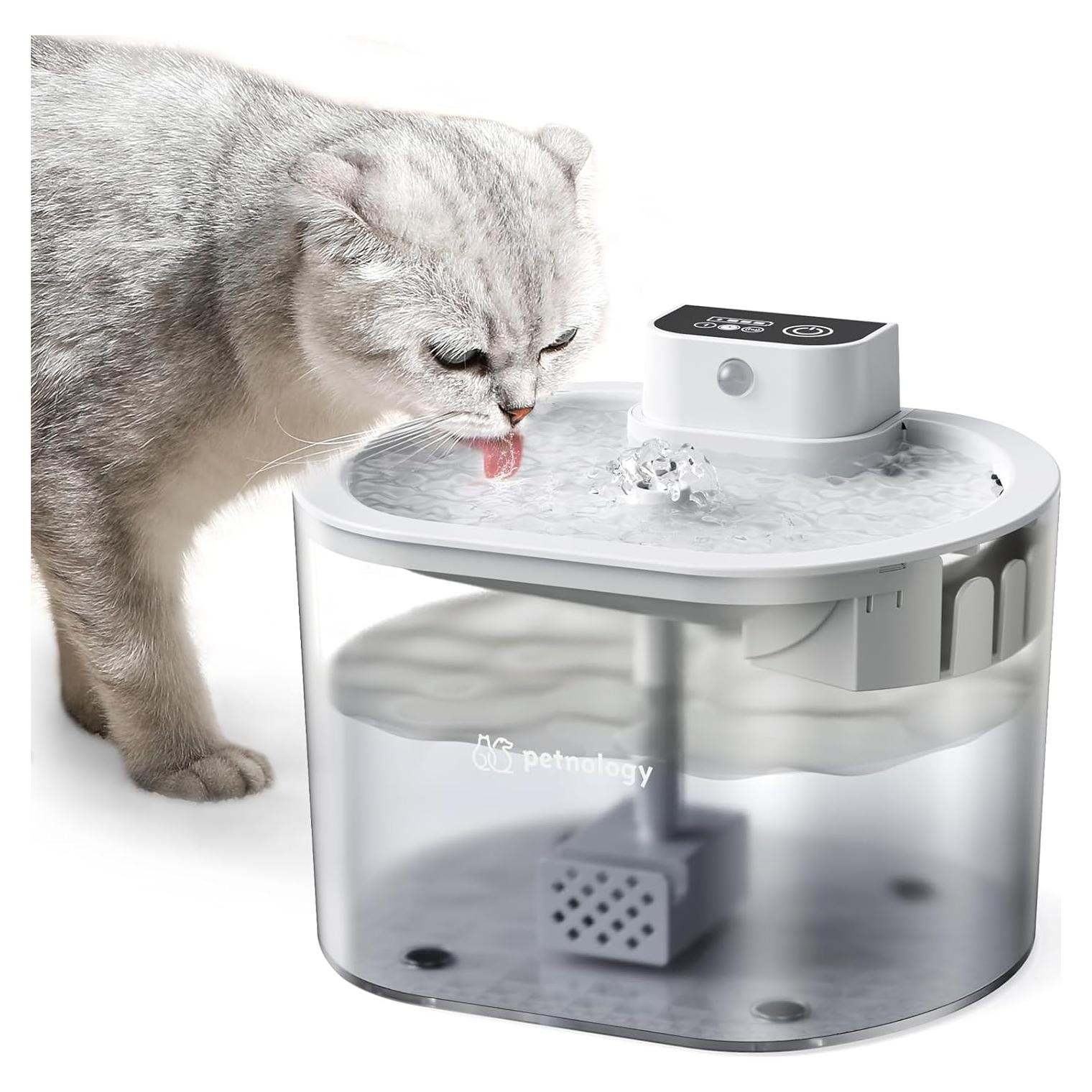 Fuente de Agua Inalámbrica HSL 2.5L para Gatos y Perros Pequeños