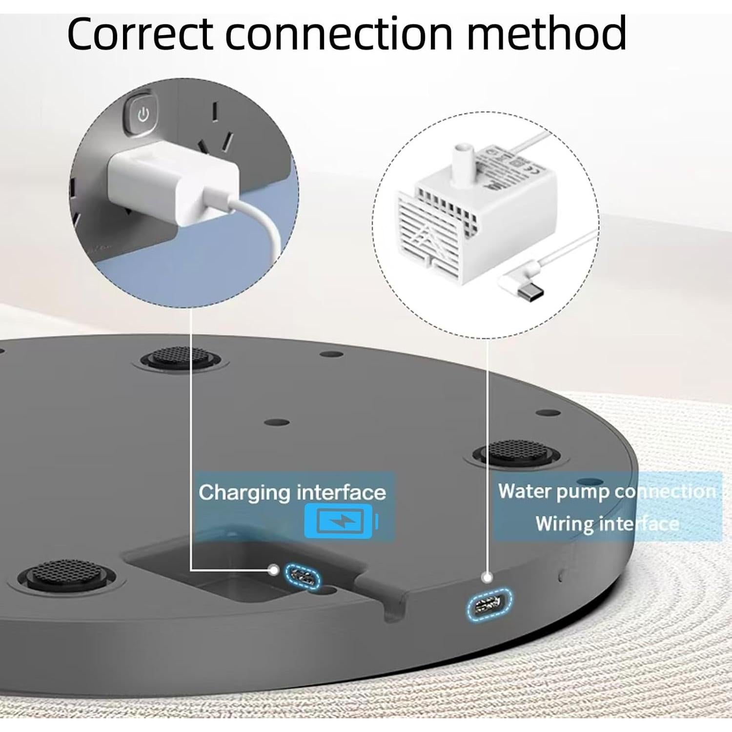Fuente de Agua Inalámbrica para Gatos HAJXM 4L Acero Inoxidable