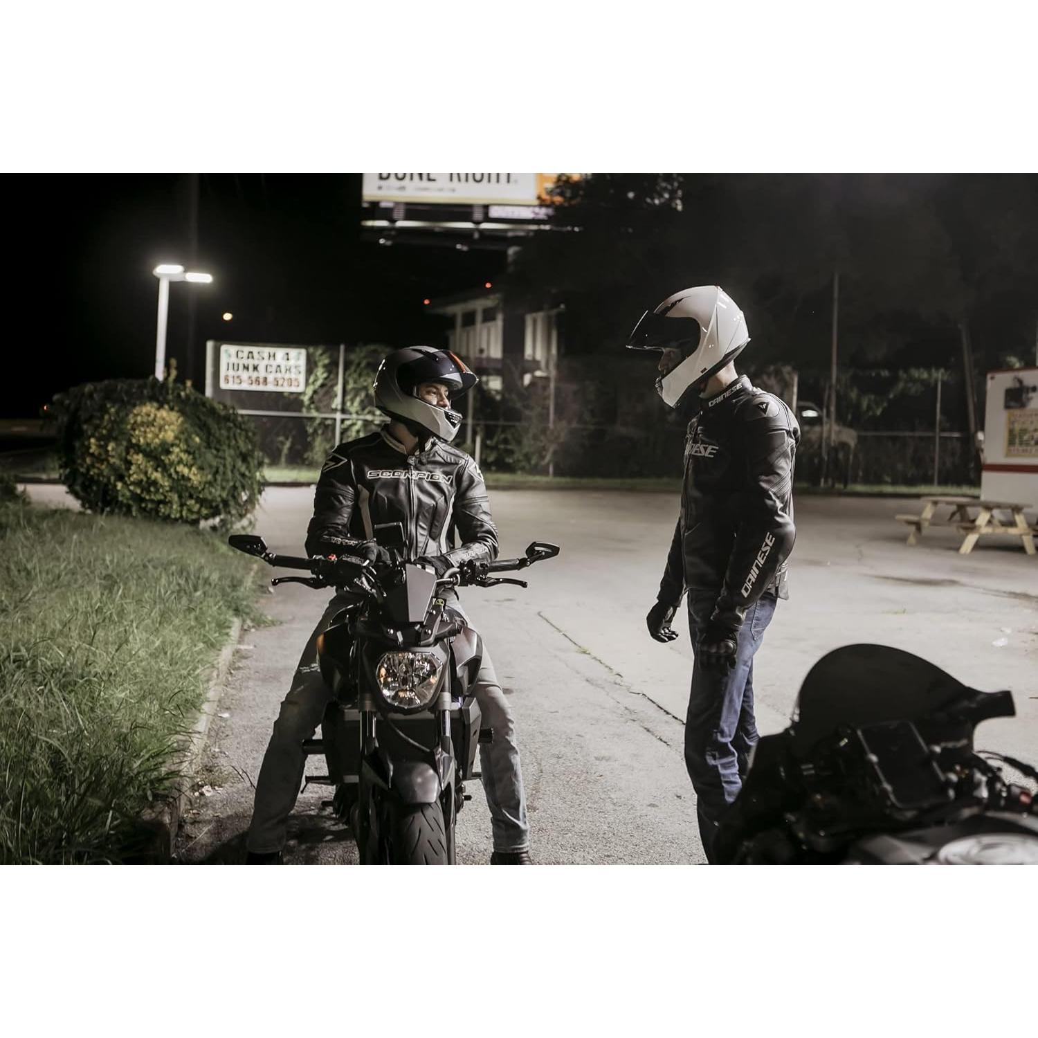 Casco de Motocicleta VCAN VX con Visera Ahumada y Acolchado