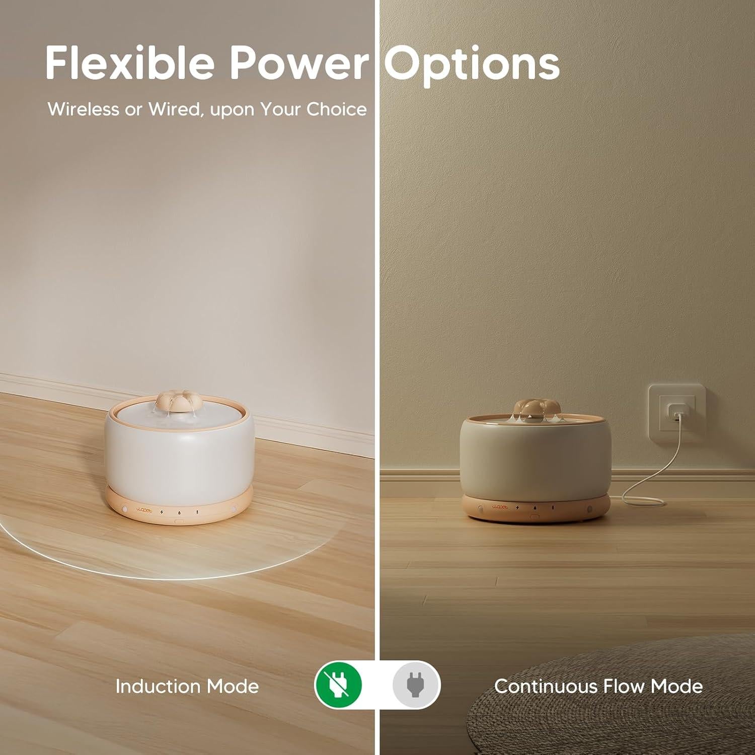 Fuente de Agua Inalámbrica WOPET W03 3L para Gatos y Perros