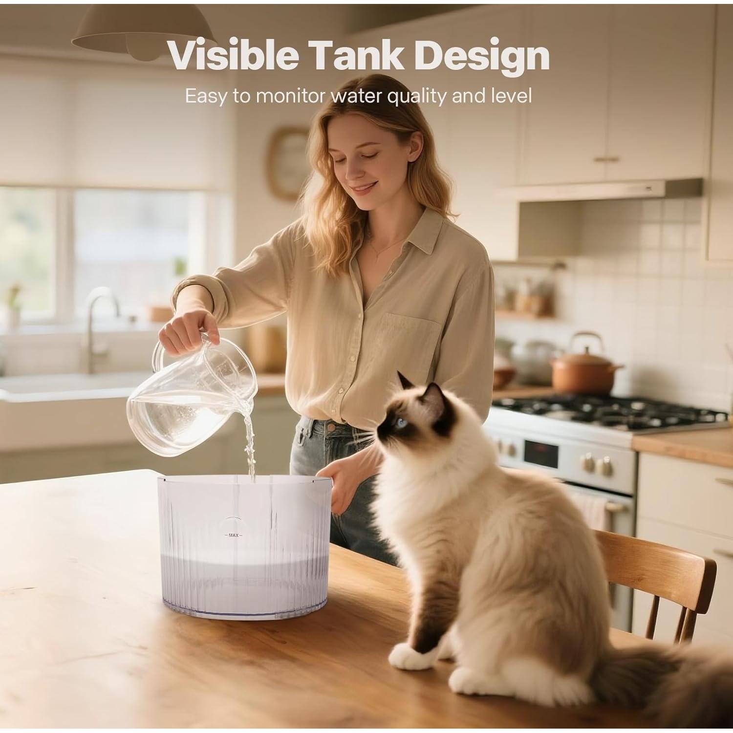 Fuente de Agua Inalámbrica Sharper Image 2L para Gatos