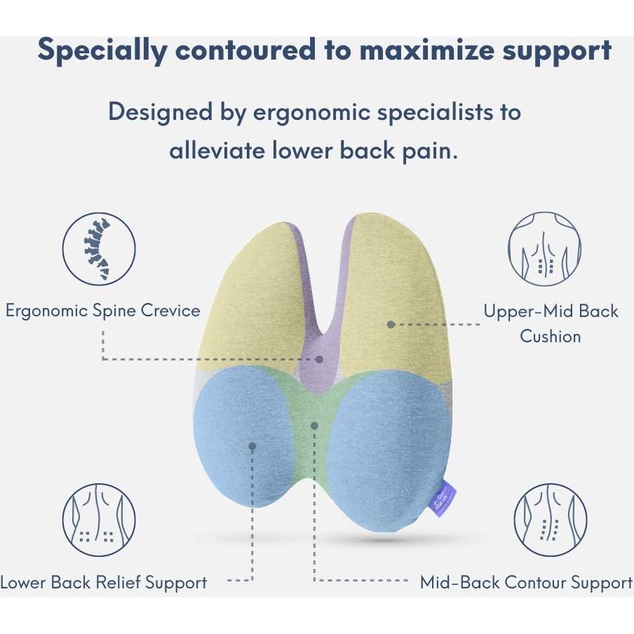 Almohada Lumbar C CUSHION LAB Soporte Ergonómico Gris