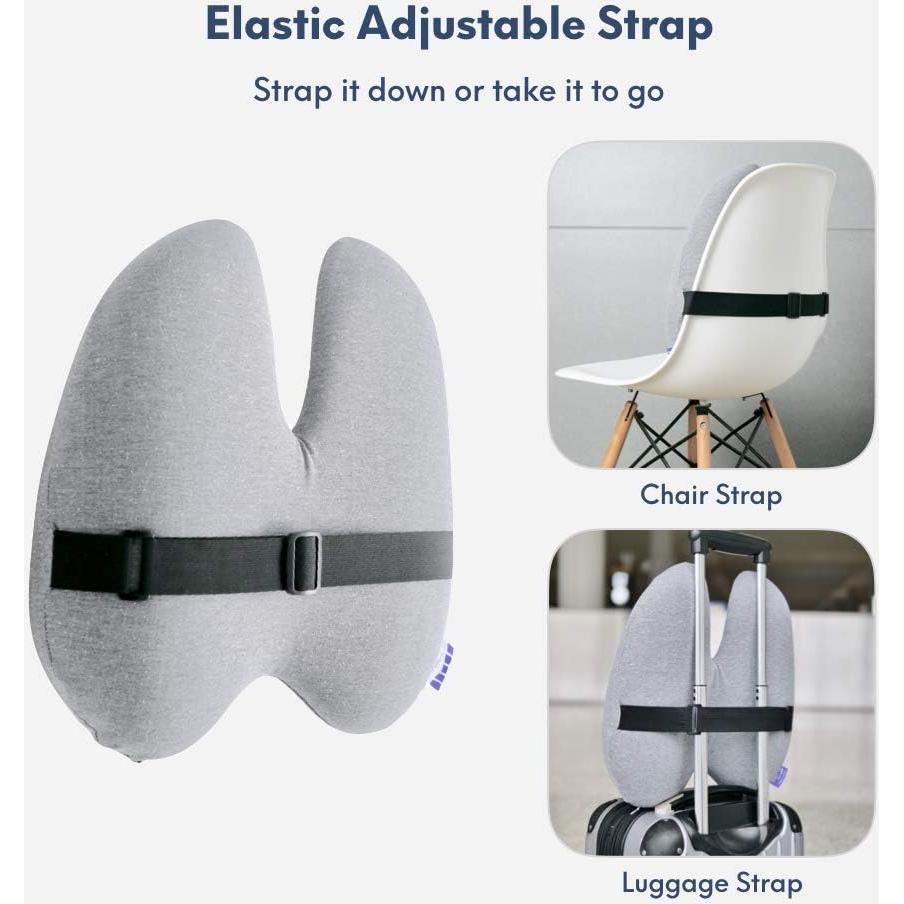 Almohada Lumbar C CUSHION LAB Soporte Ergonómico Gris