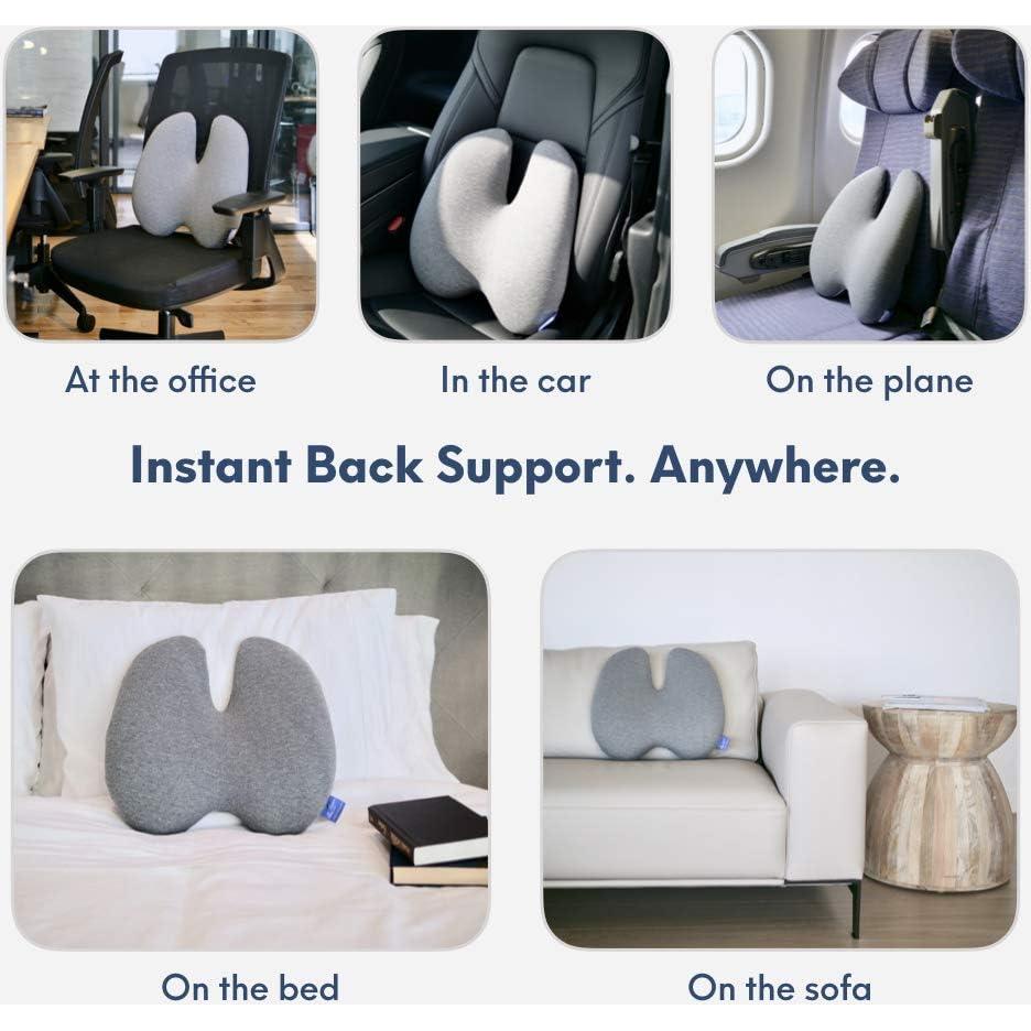 Almohada Lumbar C CUSHION LAB Soporte Ergonómico Gris