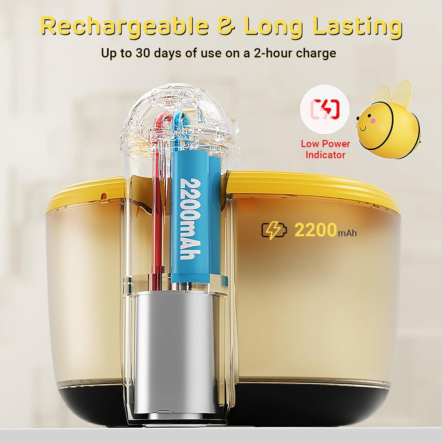 Fuente de Agua Inalámbrica iPettie Honeybee para Gatos 2.2L