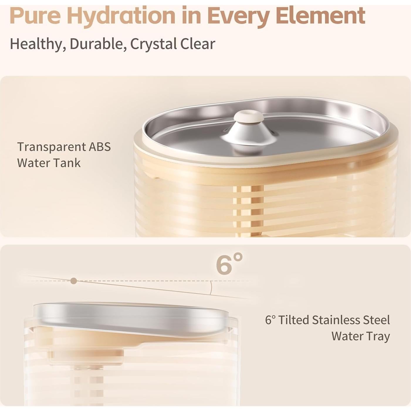 Fuente de Agua Inteligente para Gatos Enabot ROLA 22.3x16.1cm