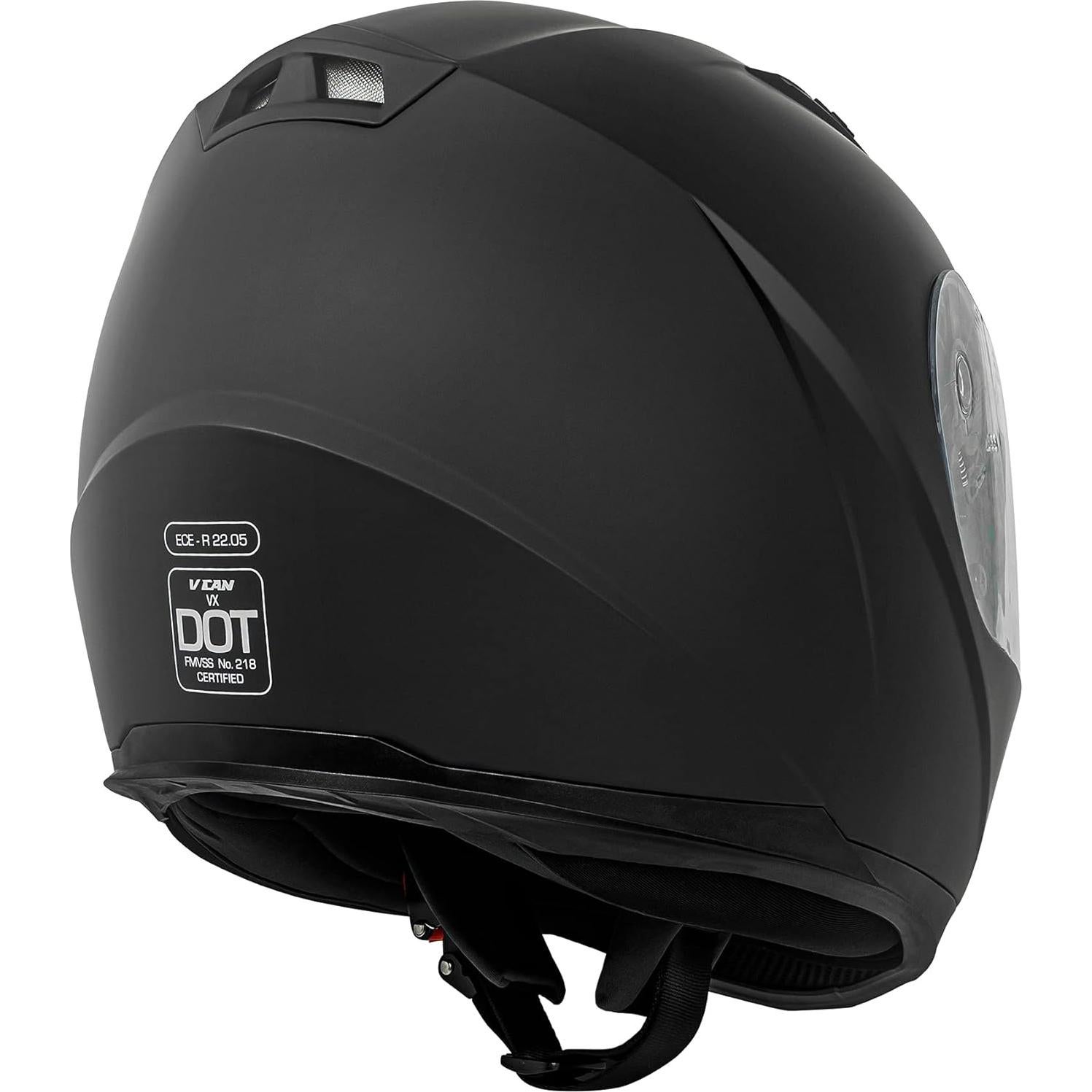 Casco Integral VCAN VX Ligero para Motocicleta con Visera