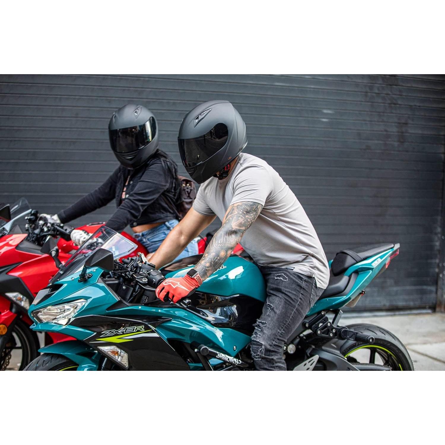 Casco Integral VCAN VX Ligero para Motocicleta con Visera