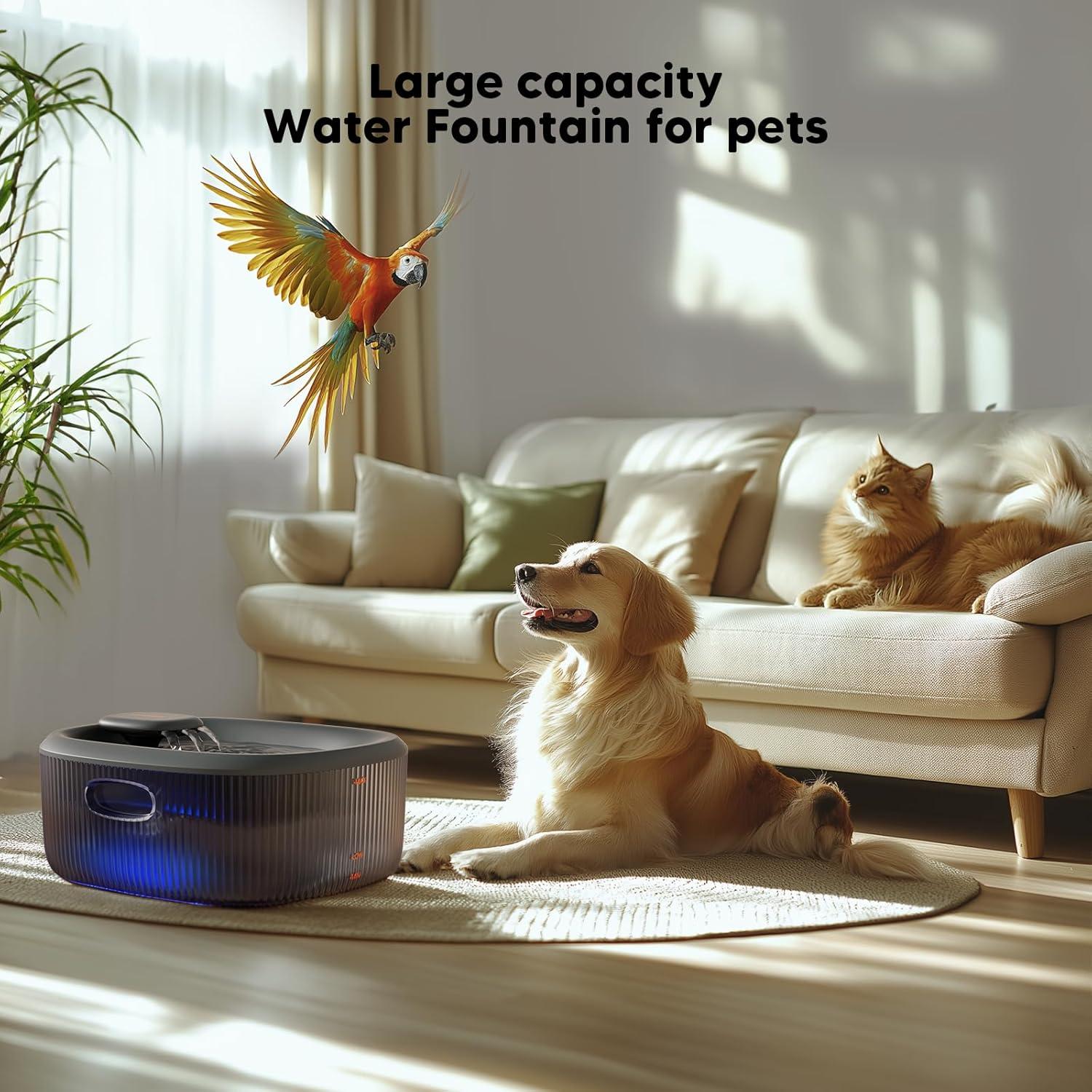 Fuente de Agua Automática WOPET 6L para Perros y Gatos