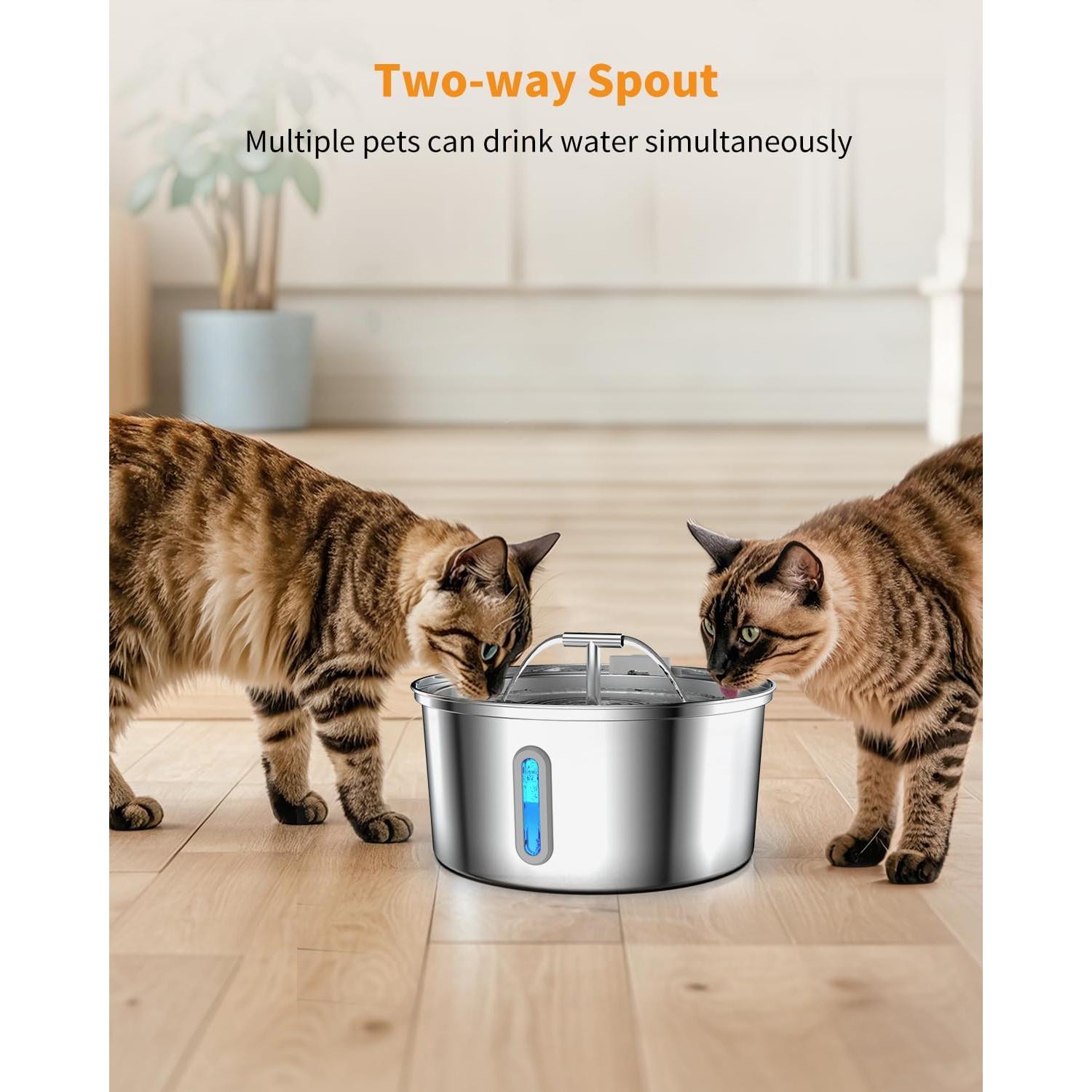 Fuente de Agua Automática para Gatos Lawfery 3 Filtros 0.8L