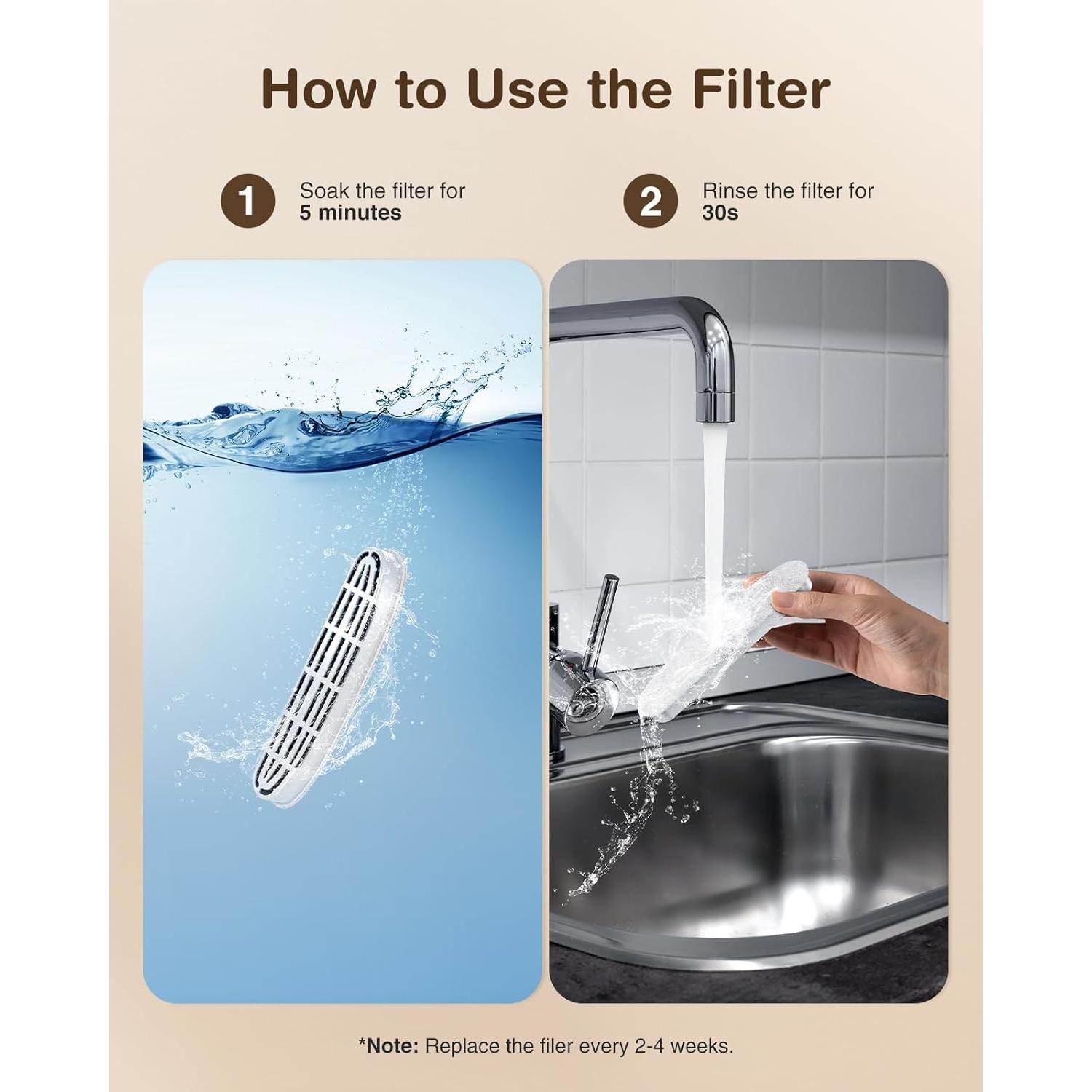 6 Filtros y 6 Esponjas de Reemplazo OPOWO FT999 para Gatos