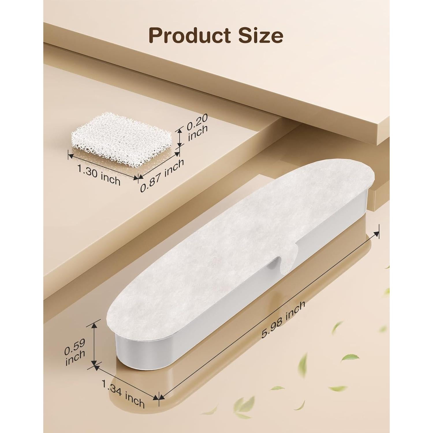 6 Filtros y 6 Esponjas de Reemplazo OPOWO FT999 para Gatos