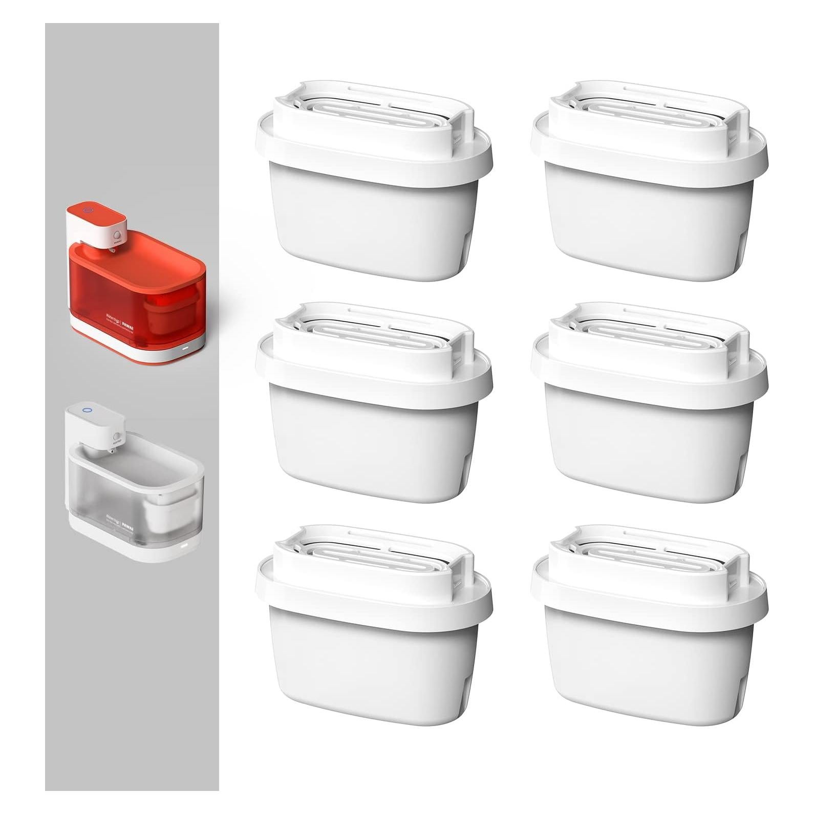 Filtros de Reemplazo Pawaii para Fuente de Agua Inalámbrica 6 Unidades