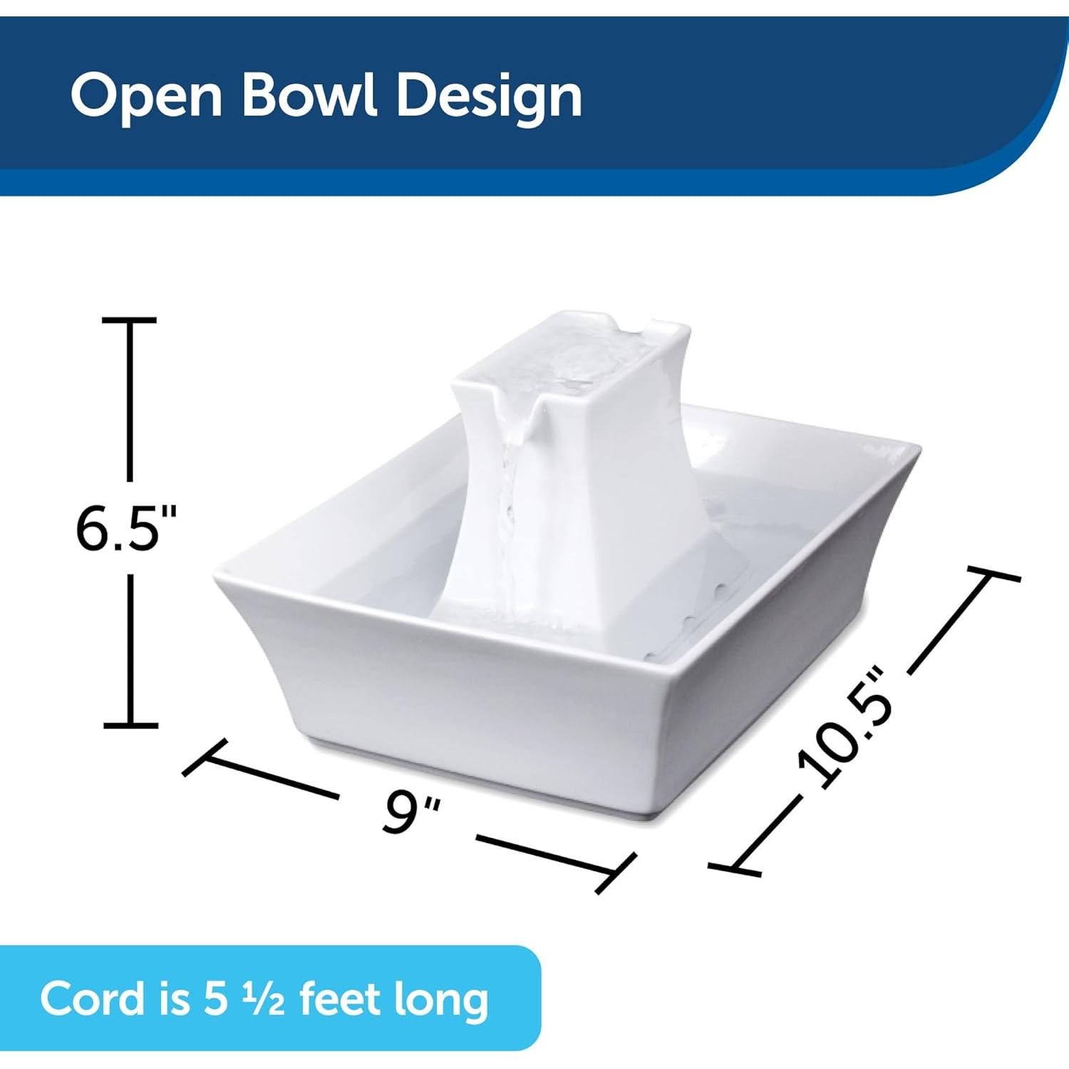 Fuente de Agua Cerámica PetSafe Drinkwell Pagoda 2.07L