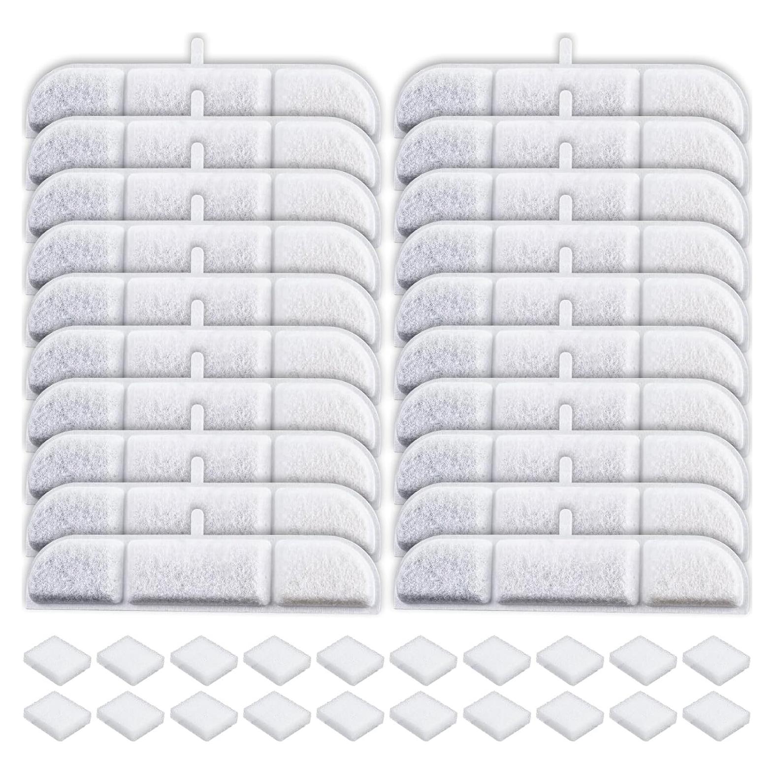20 Filtros de Reemplazo para Fuente de Agua Inalámbrica DownyPaws
