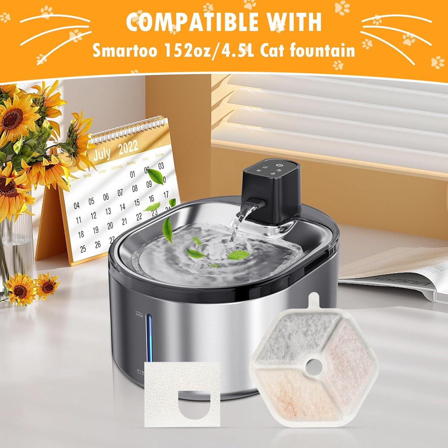 Filtros de Reemplazo para Fuente de Agua Gatos KTNAid 12 Unidades