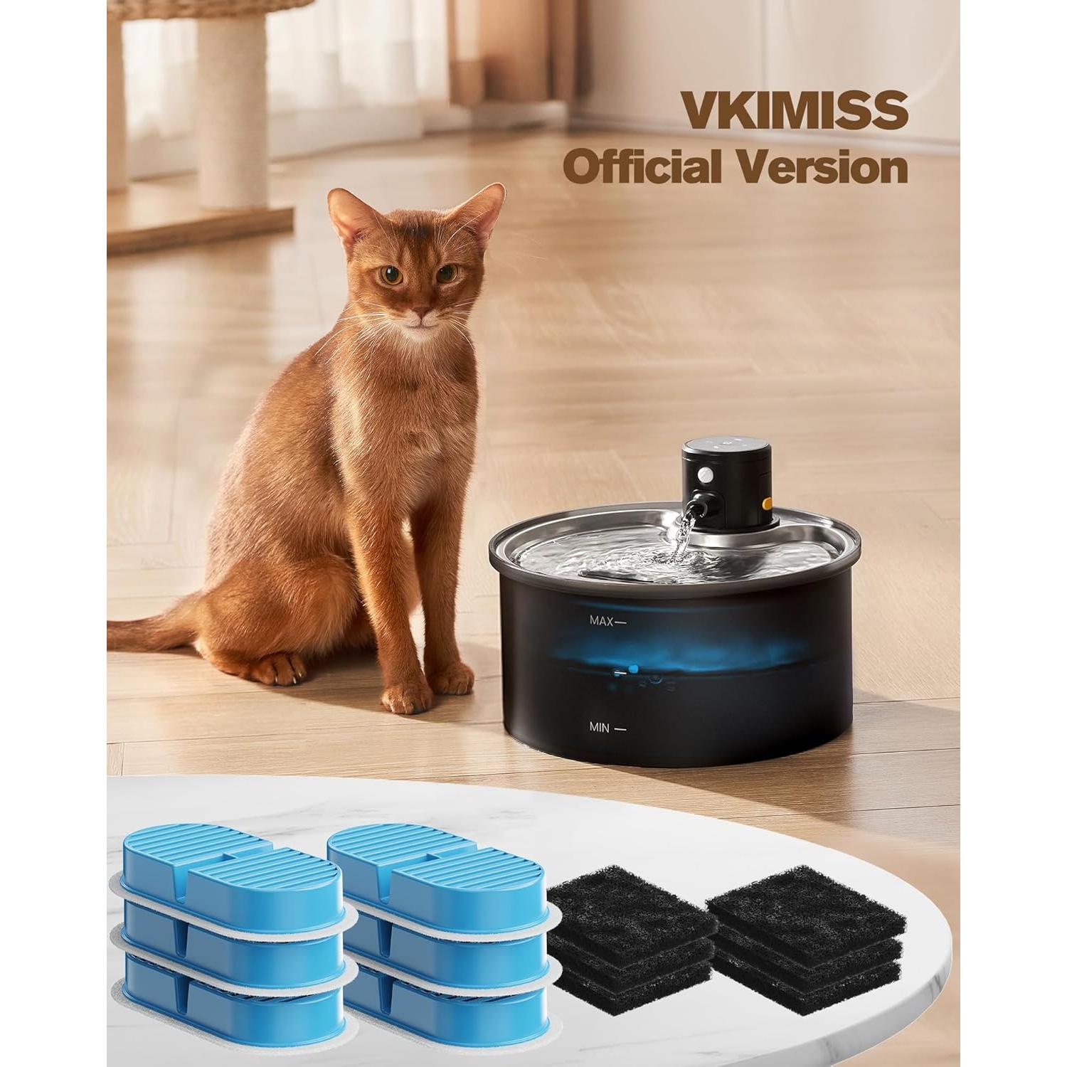 Filtros de Reemplazo VKIMISS para Fuente de Agua Gatos 12 Piezas