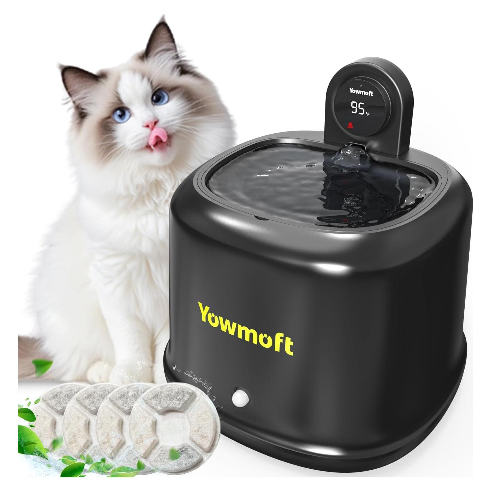 Fuente de Agua Inalámbrica Yowmoft 2.5L Temperatura Constante