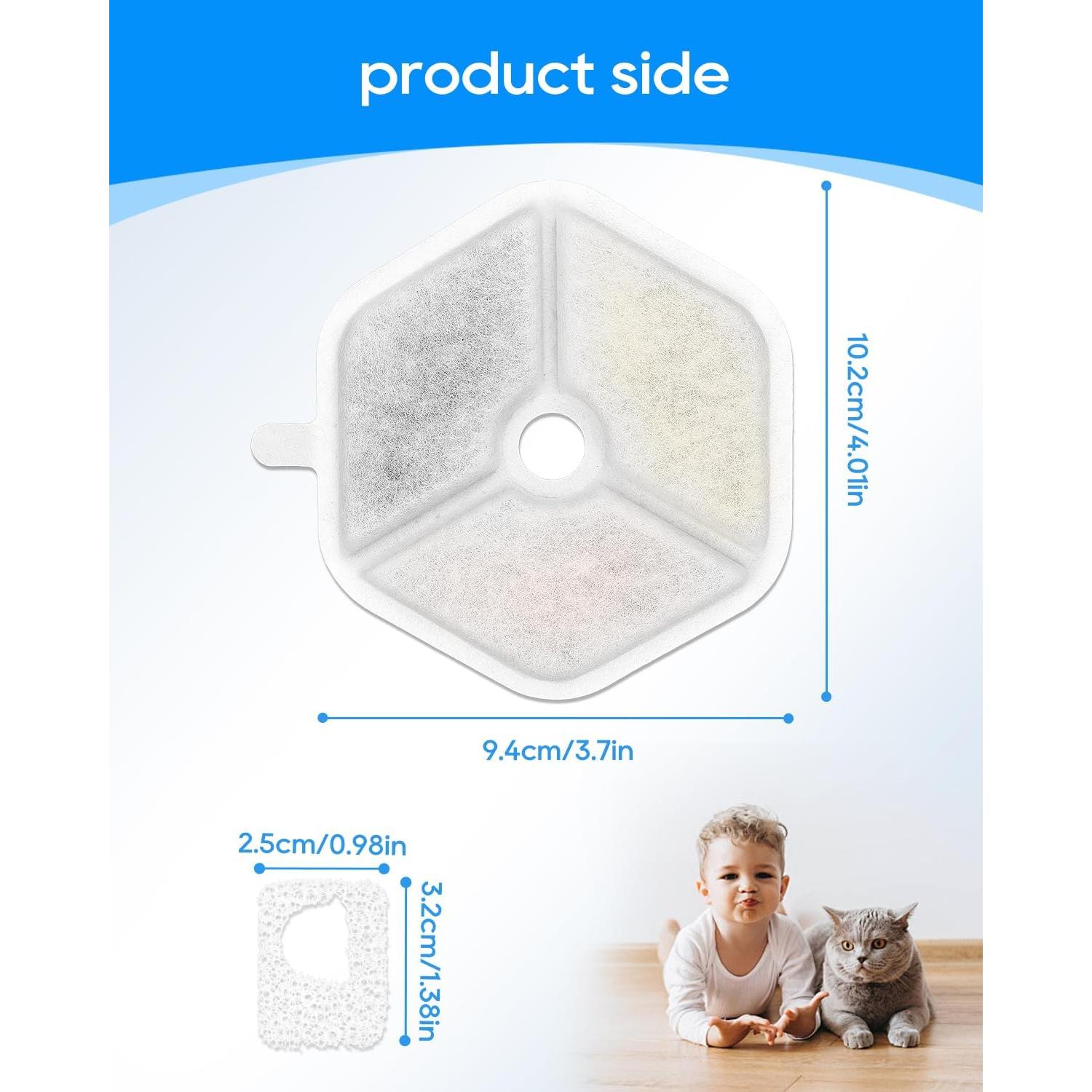 Filtro de agua para gatos Cunina 8+8 pack compatible Smartoo