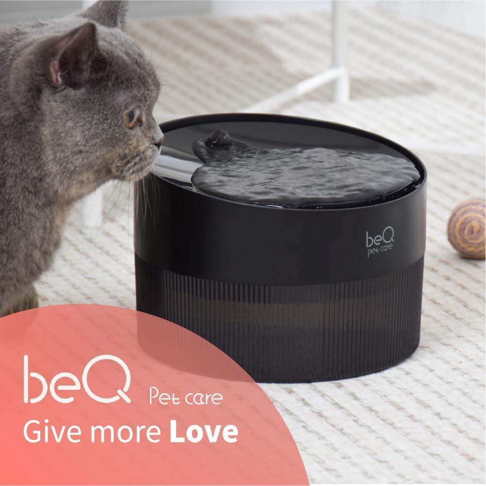 Fuente de Agua para Gatos beQ E1-P 2.5L Ultra Silenciosa BPA Libre