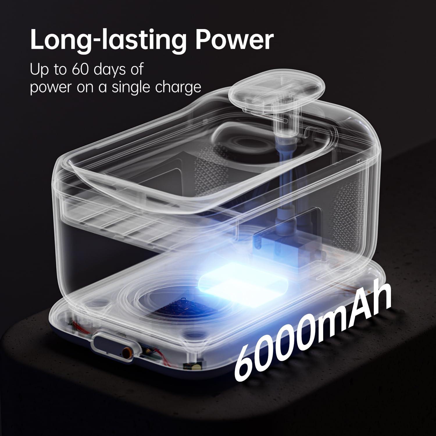 Fuente de Agua Inalámbrica PETSEE 4.5L para Gatos y Perros