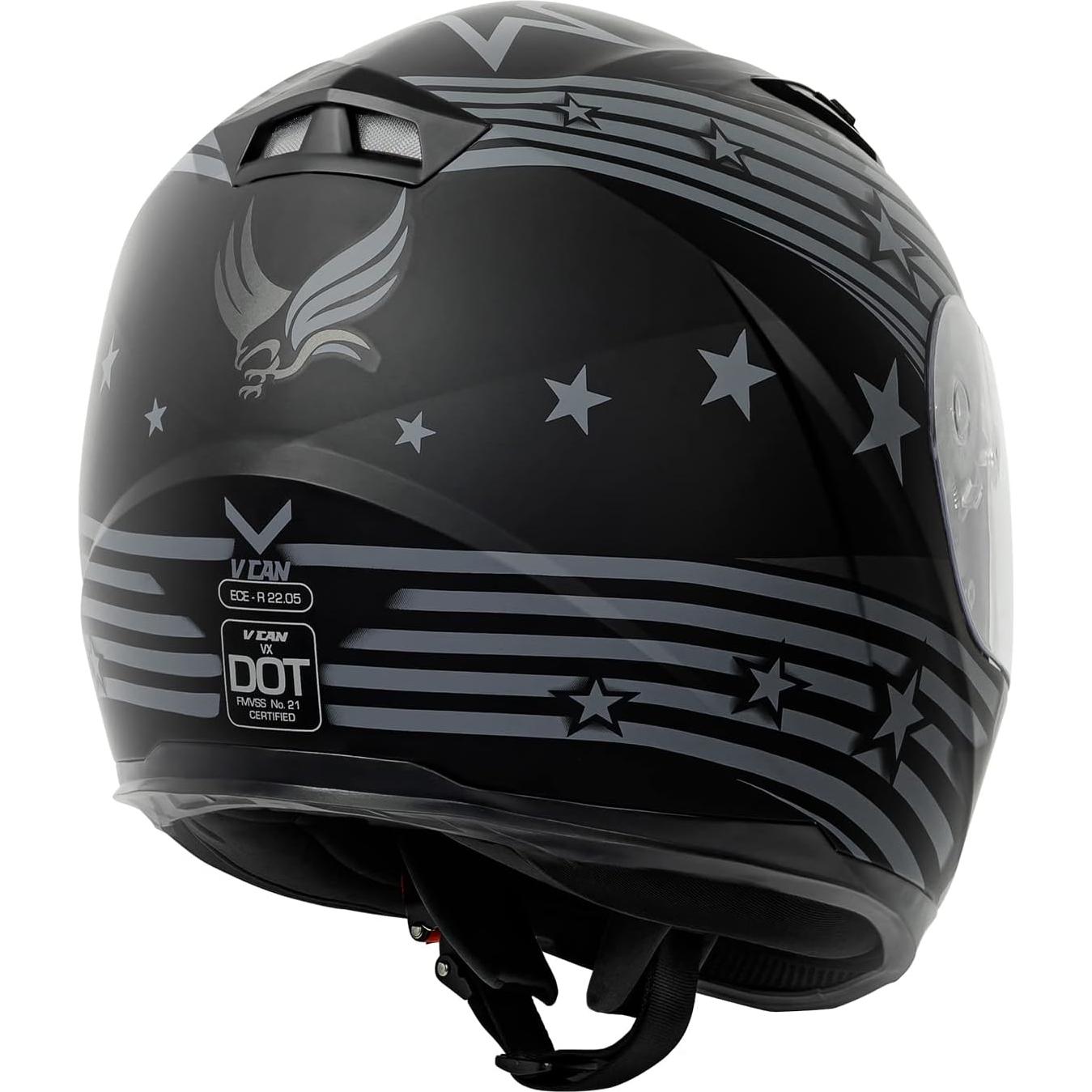 Casco Integral VCAN VXSLDCM para Motocicleta, 1.81 kg