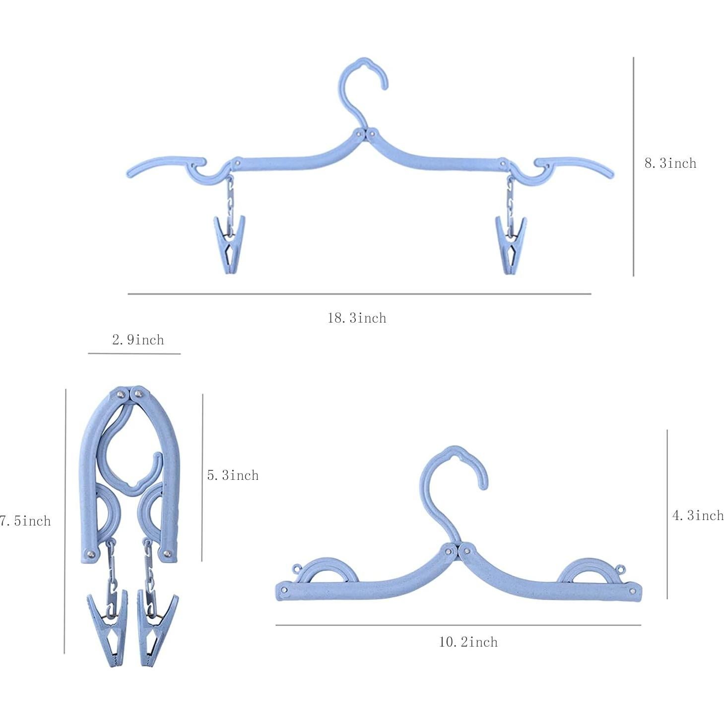 Perchas Plegables Genérico 8 Pcs Viaje Antideslizantes