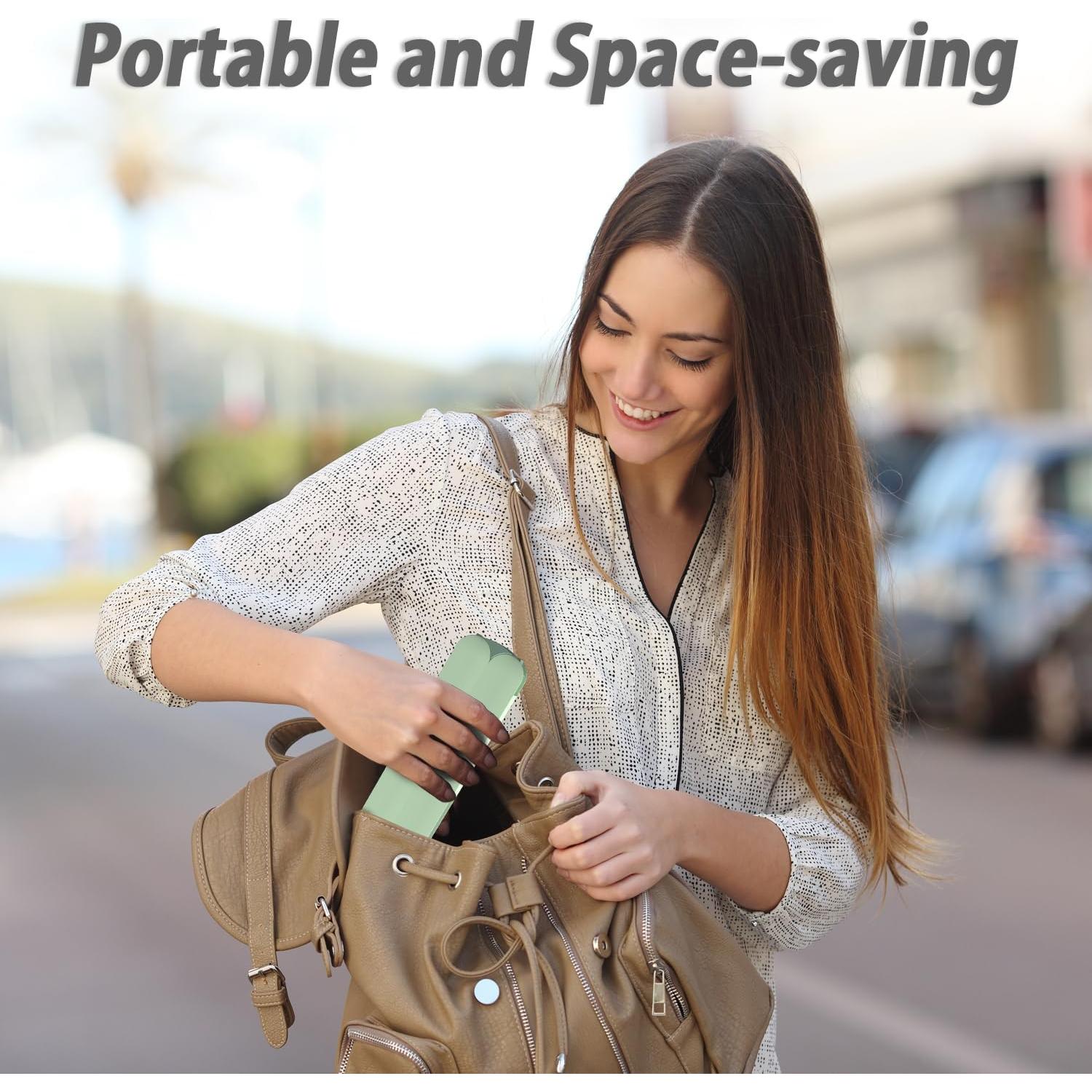 Perchas Plegables Sazfli - Paquete de 4 Gris, Livianas y Compactas