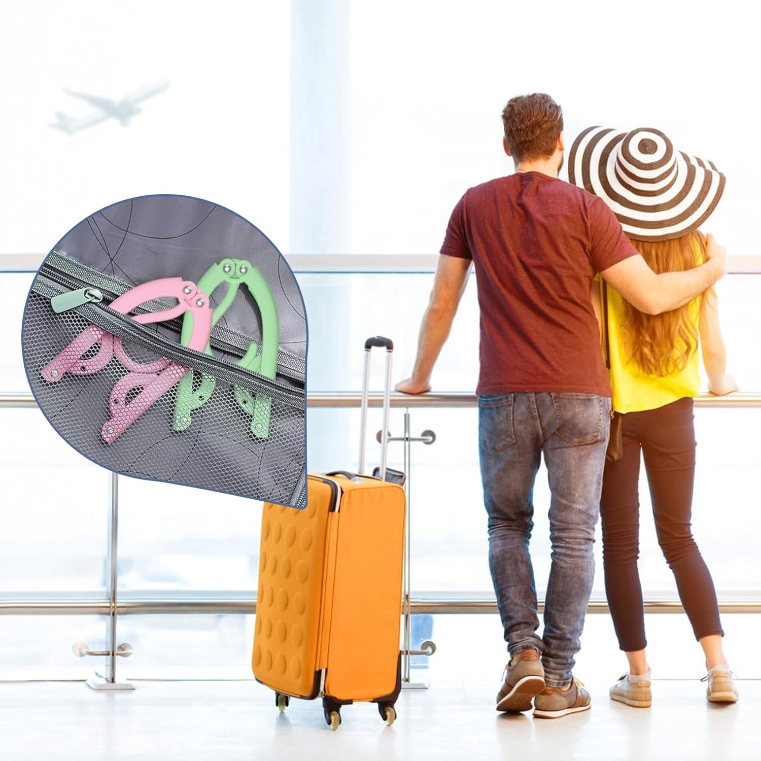 36 Perchas de Viaje Plegables Besslly Antideslizantes Multicolor