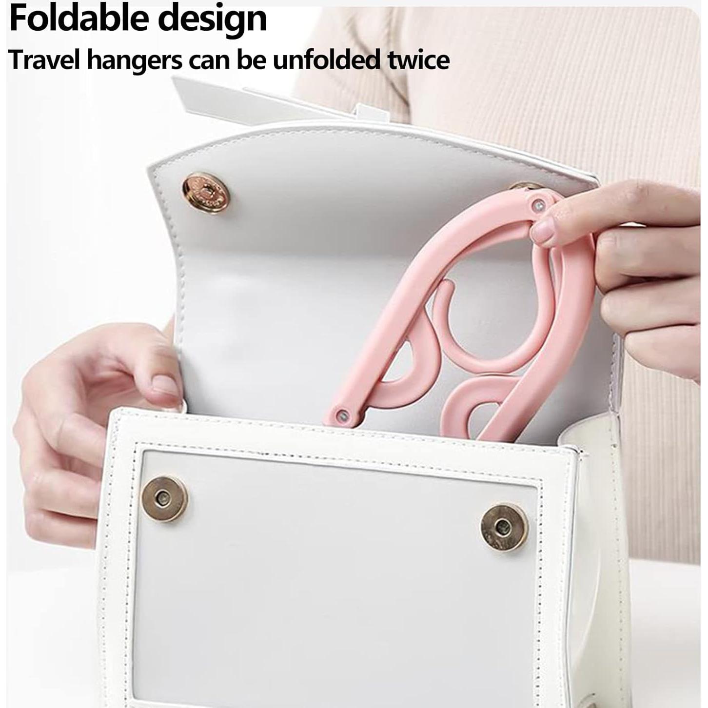 24 Perchas Plegables Antideslizantes Smilixin - Viaje y Secado