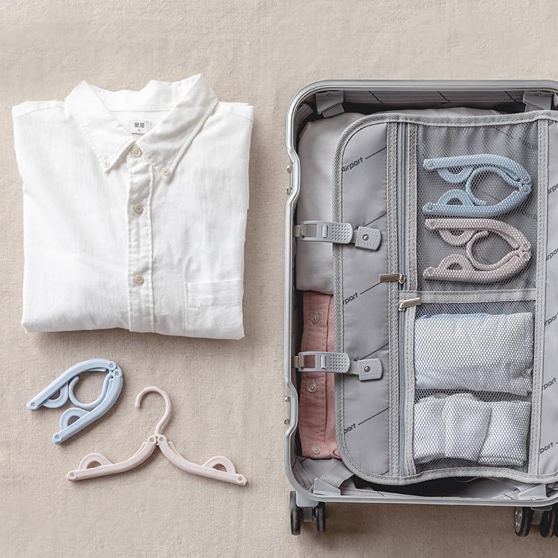 Perchas de Viaje Plegables OBHRRY - 10 Piezas Coloridas