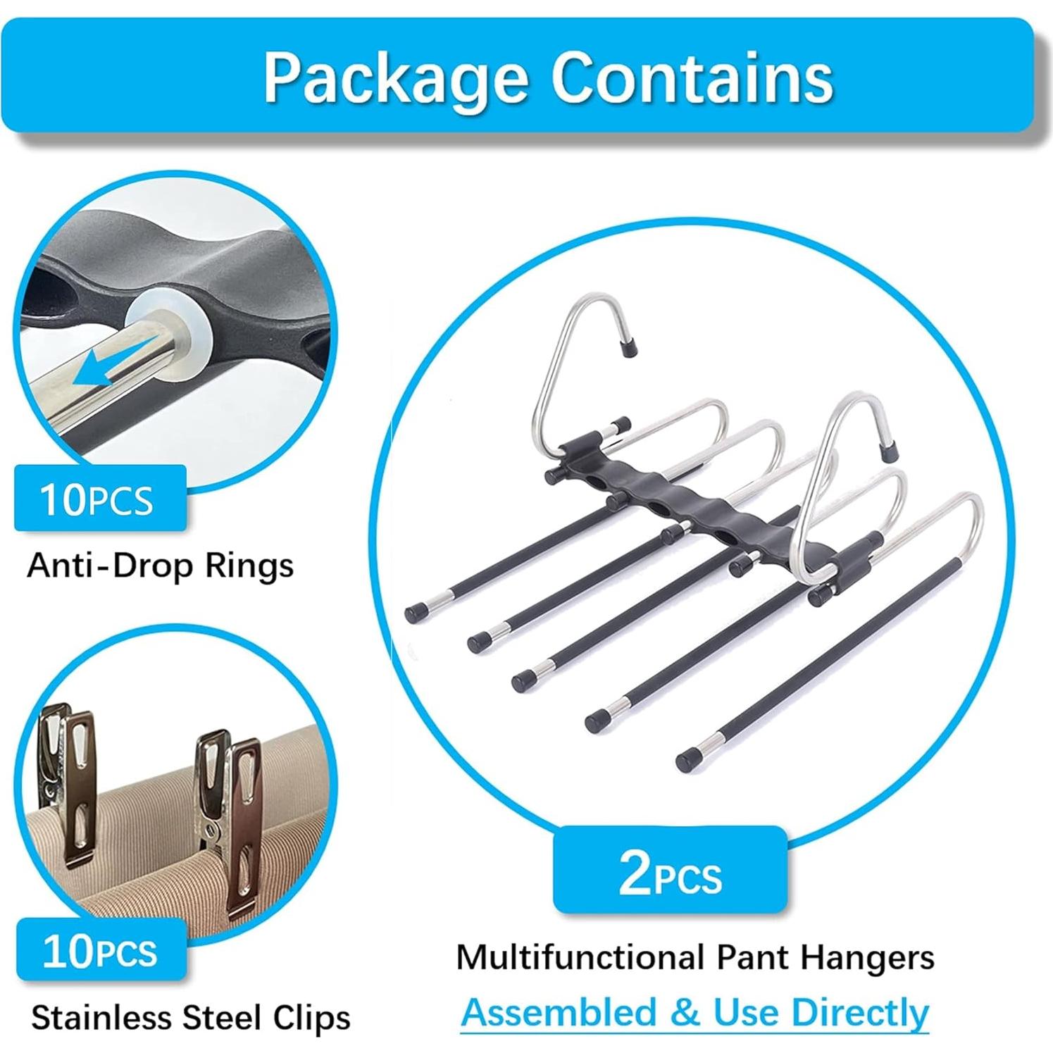 Perchas Mágicas FeeraHozer para Pantalones - 2 Paquete