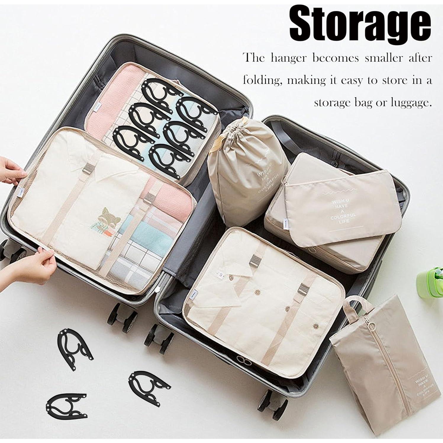 Perchas de Viaje Plegables SINJERREAY 10 Unidades Multicolor