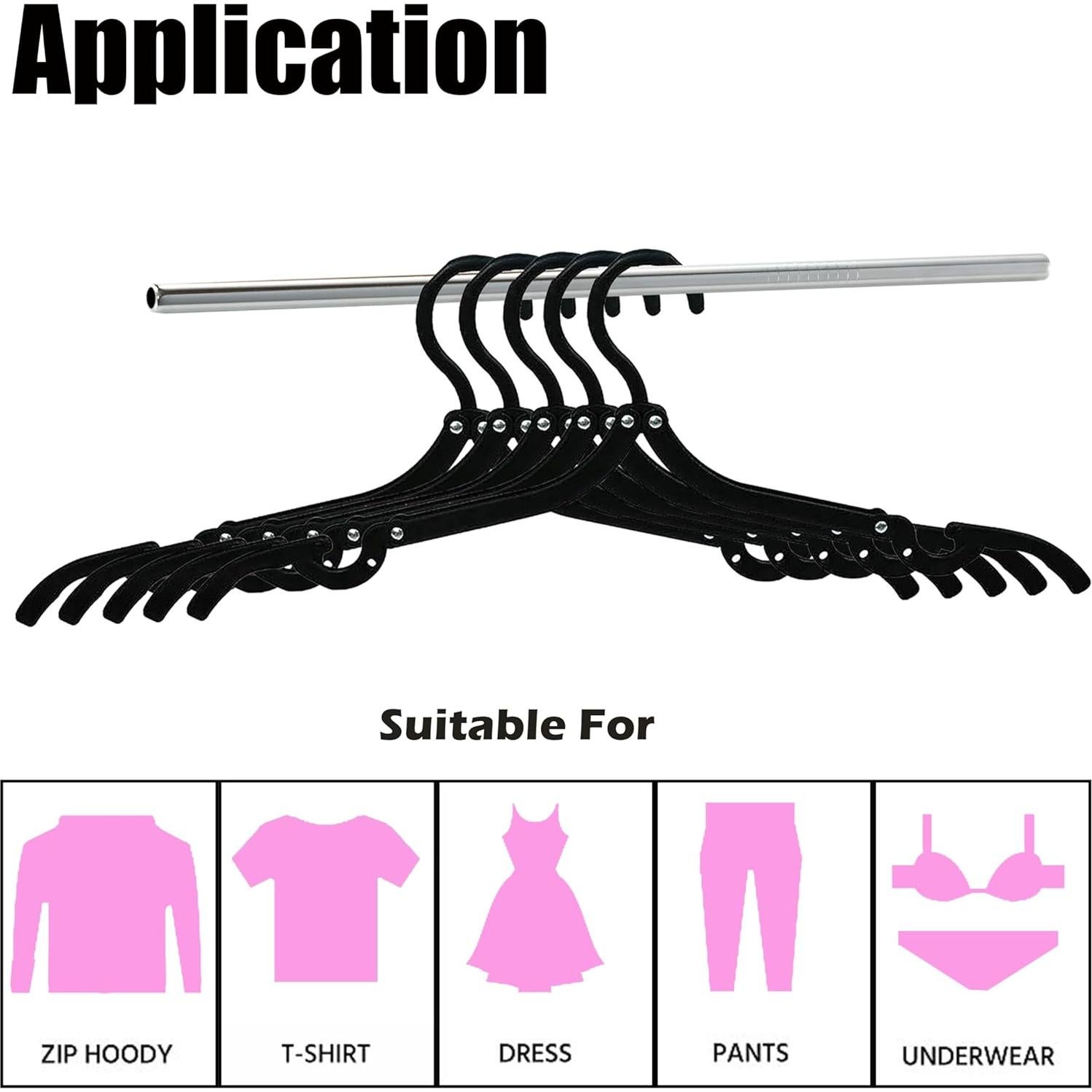 Perchas de Viaje Plegables SINJERREAY 10 Unidades Multicolor