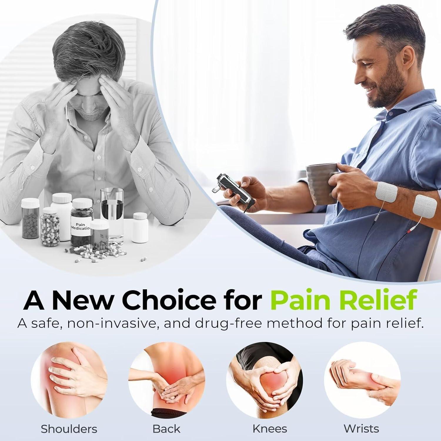 AUVON Estimulador Muscular TENS Recargable 600mAh 8 Modos