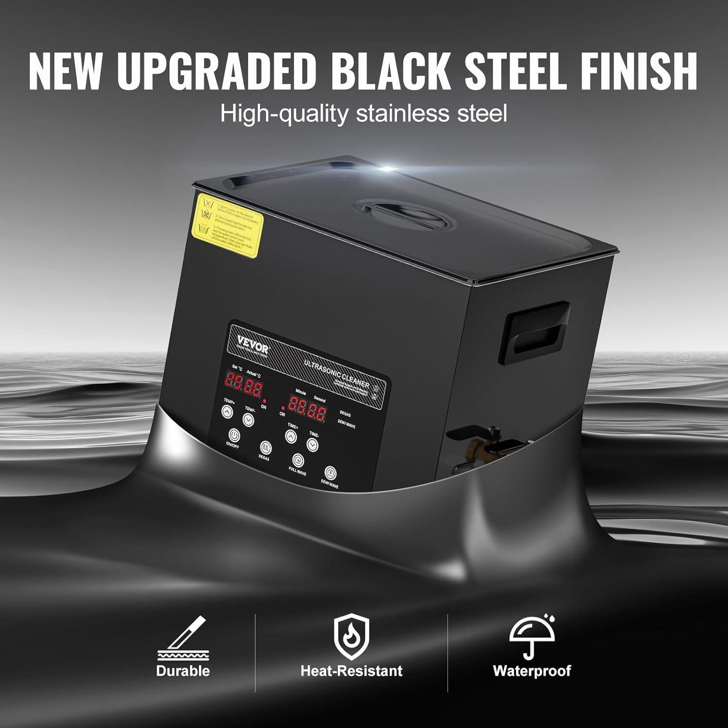 Limpiador Ultrasónico VEVOR 10L 240W Digital con Calentador