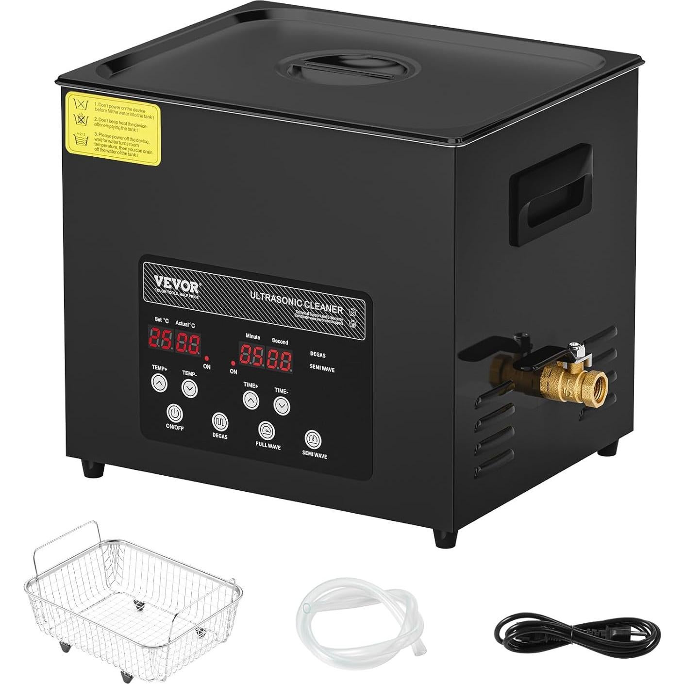 Limpiador Ultrasónico VEVOR 10L 240W Digital con Calentador