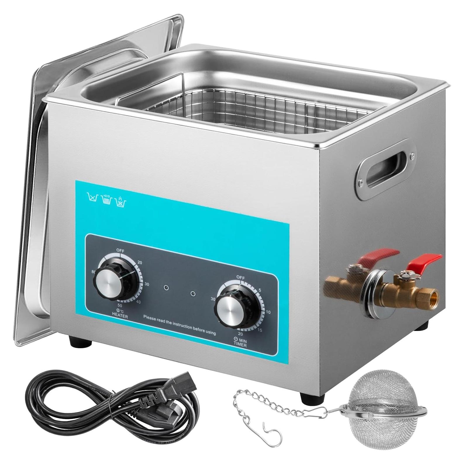 Limpiador Ultrasónico VEVOR 10L Acero Inoxidable 304