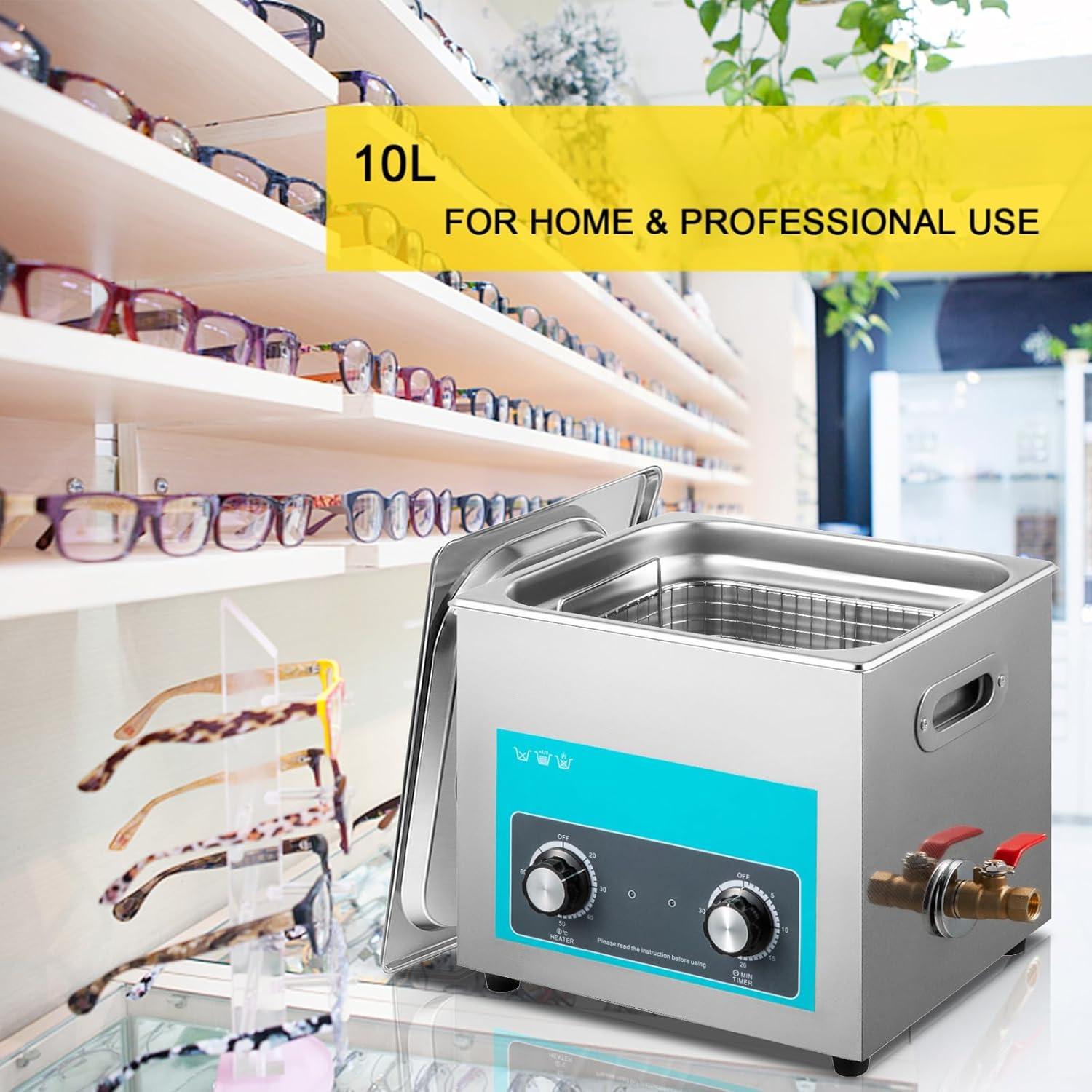 Limpiador Ultrasónico VEVOR 10L Acero Inoxidable 304