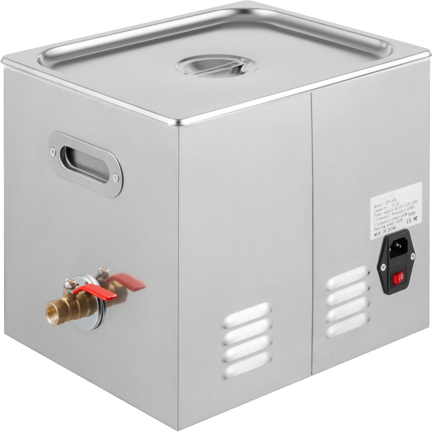 Limpiador Ultrasónico VEVOR 10L Acero Inoxidable 304