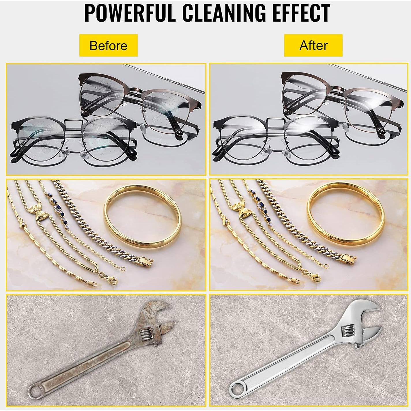 Limpiador Ultrasonido VEVOR 2L Acero Inoxidable Digital 40kHz