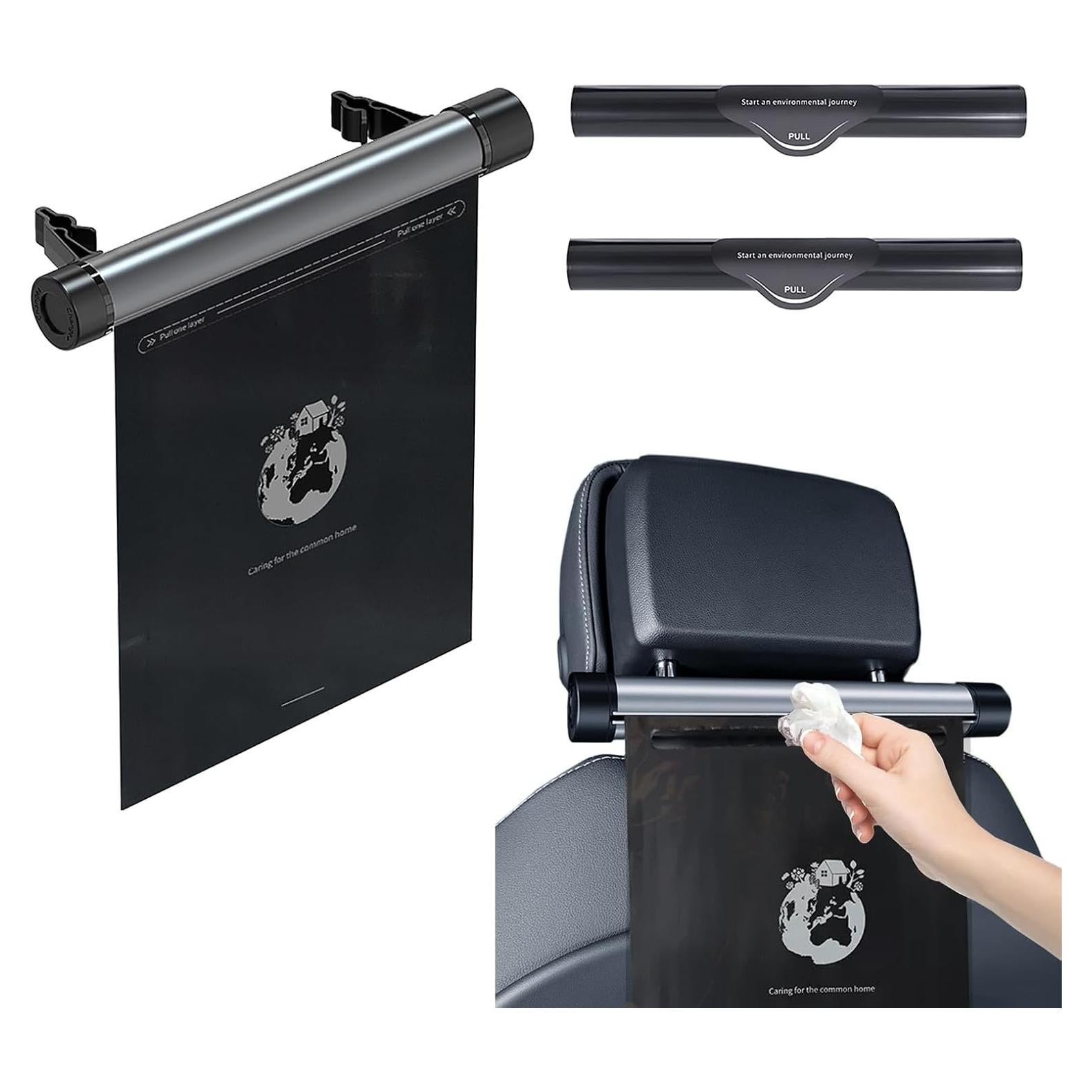 Cubo de Basura para Auto SWEAMTING con 40 Bolsas Desechables