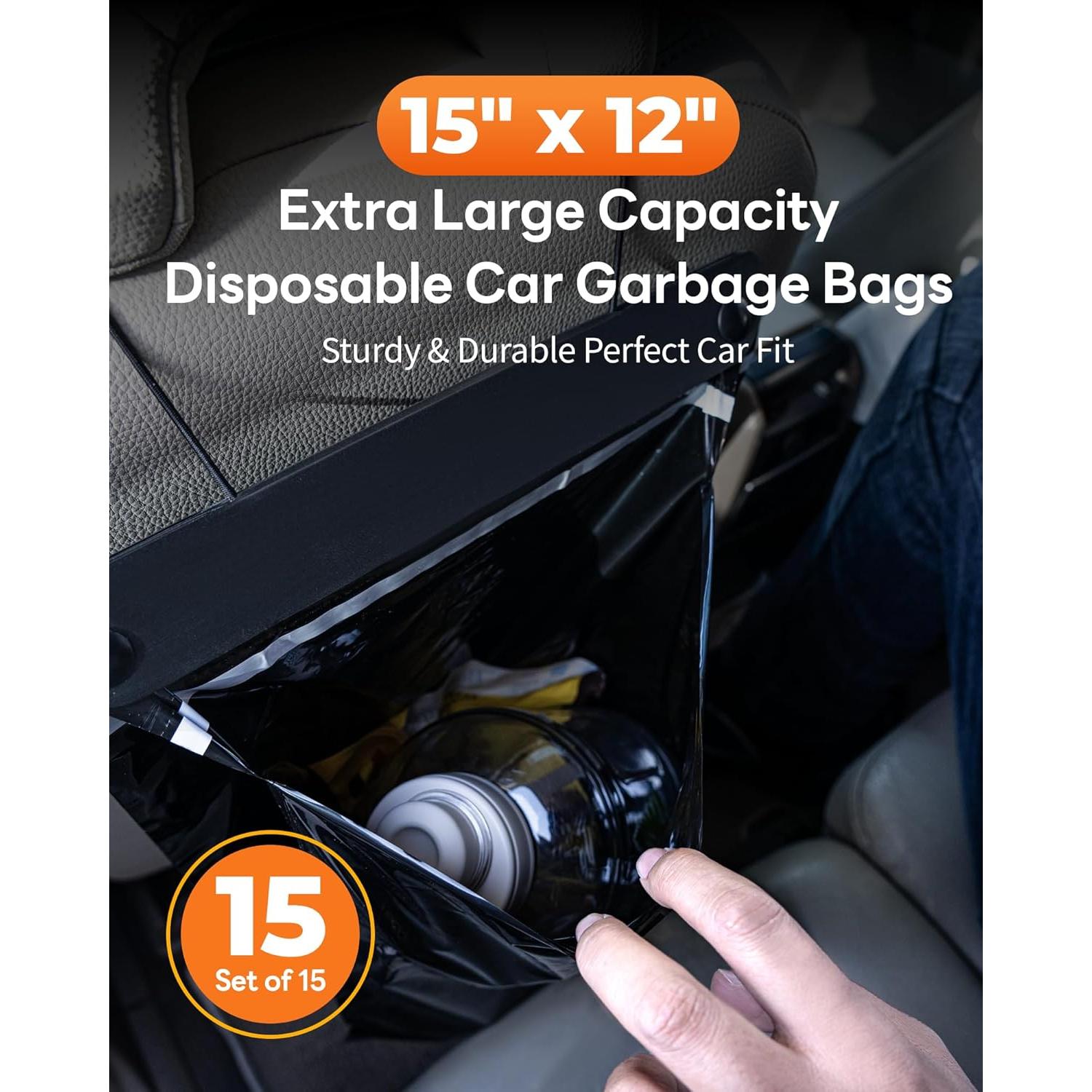 Bolsas de Basura para Auto MUPEAK - Juego de 15, 38x30.5cm