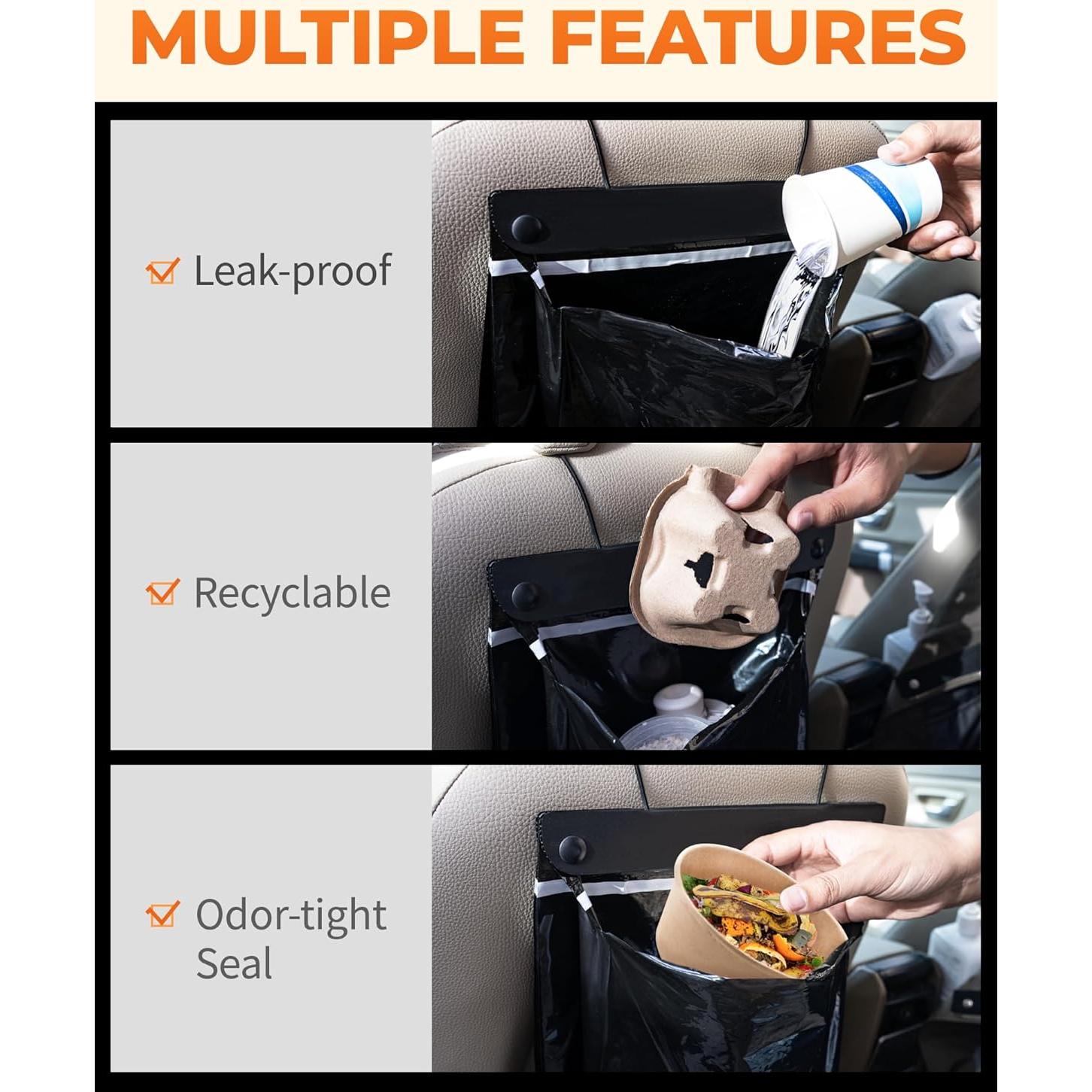 Bolsas de Basura para Auto MUPEAK - Juego de 15, 38x30.5cm