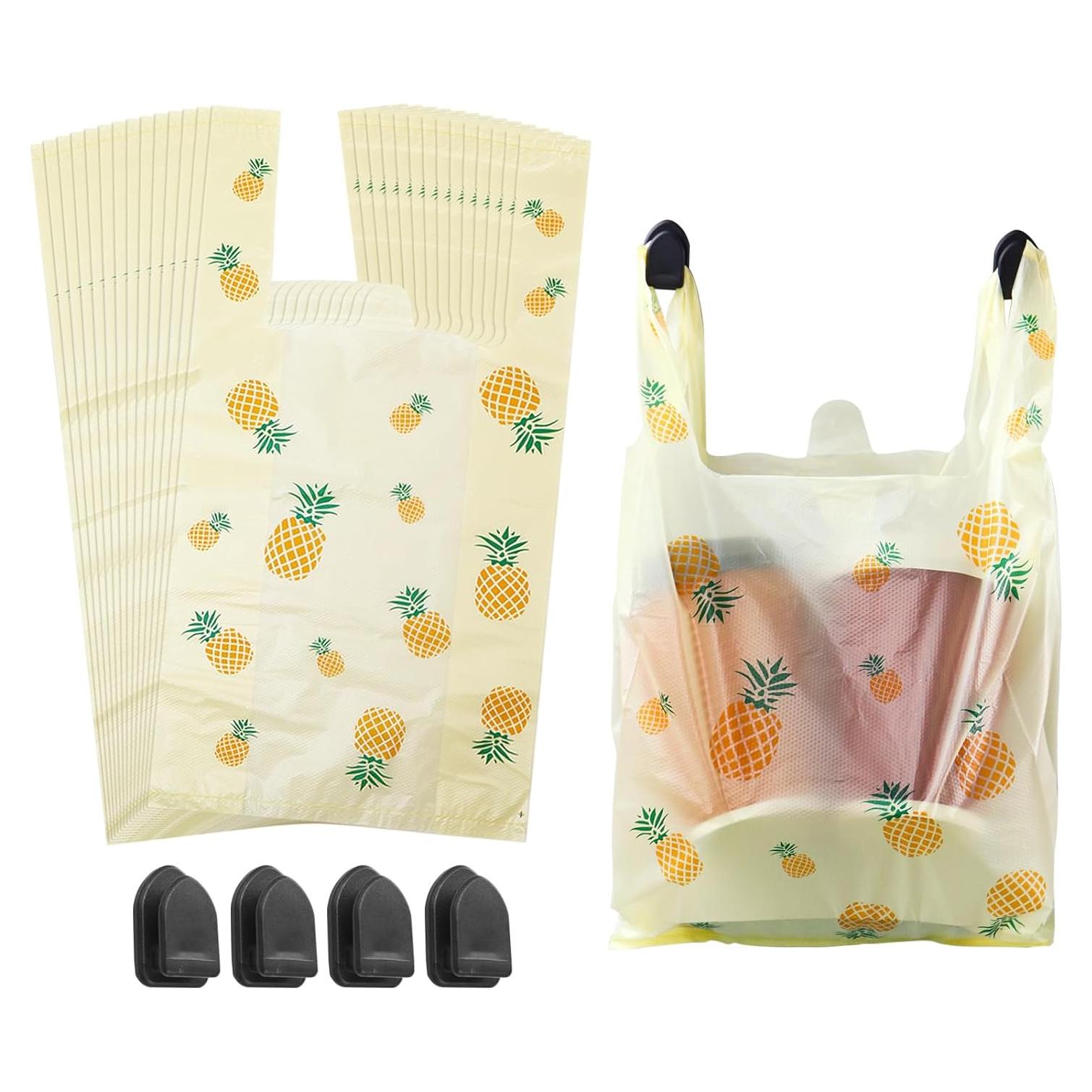 Bolsas de Basura Desechables para Auto Klyuqoz 200 Unidades Amarillo