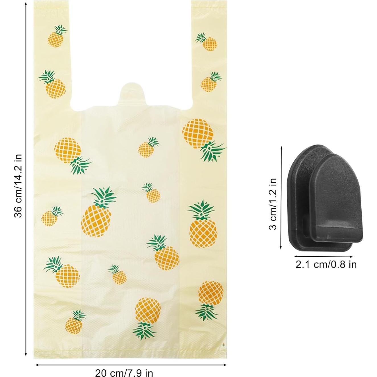 Bolsas de Basura Desechables para Auto Klyuqoz 200 Unidades Amarillo