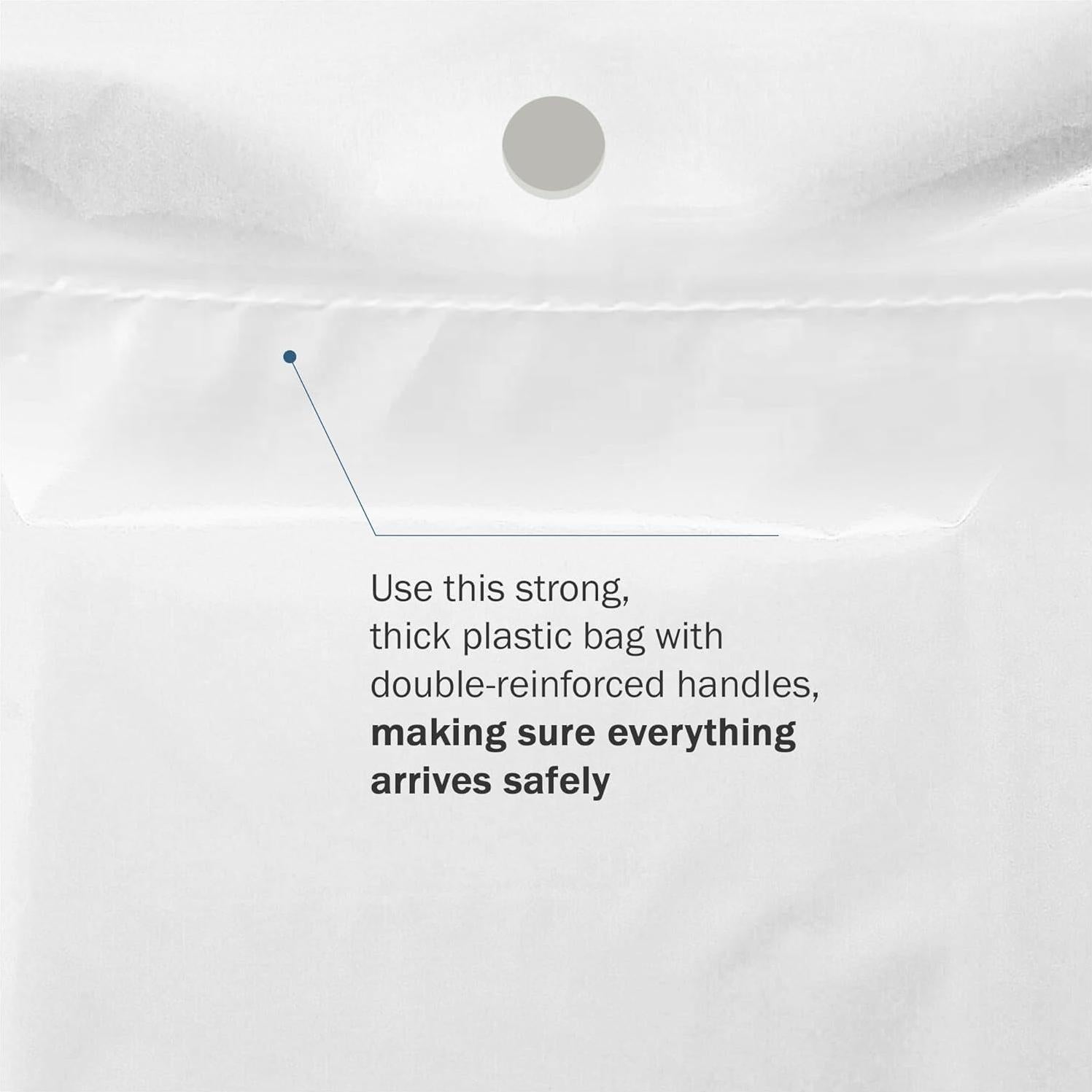 Bolsas de Basura para Auto PPB - 50 Pcs Blancas 30.48x38.1 cm