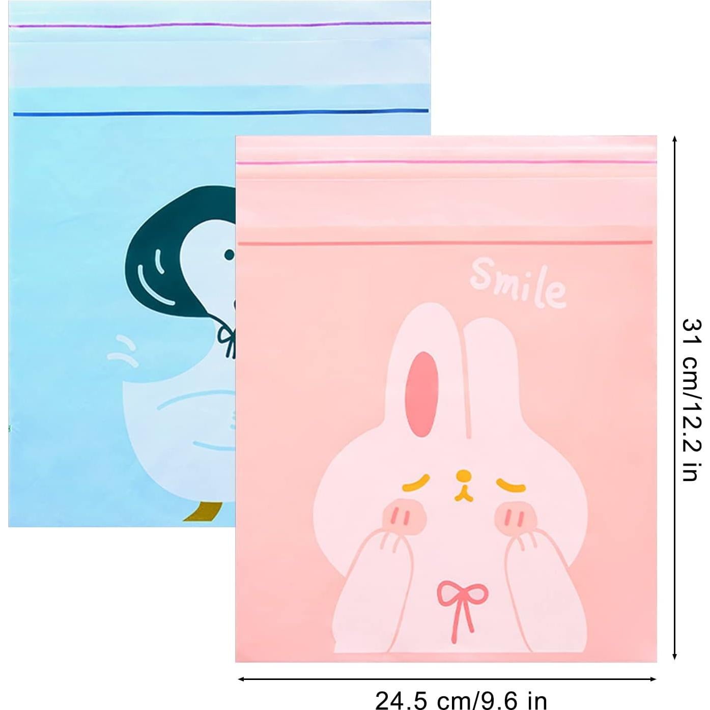 Bolsa de Basura Desechable para Auto Etenpo 60 Piezas Rosa Azul