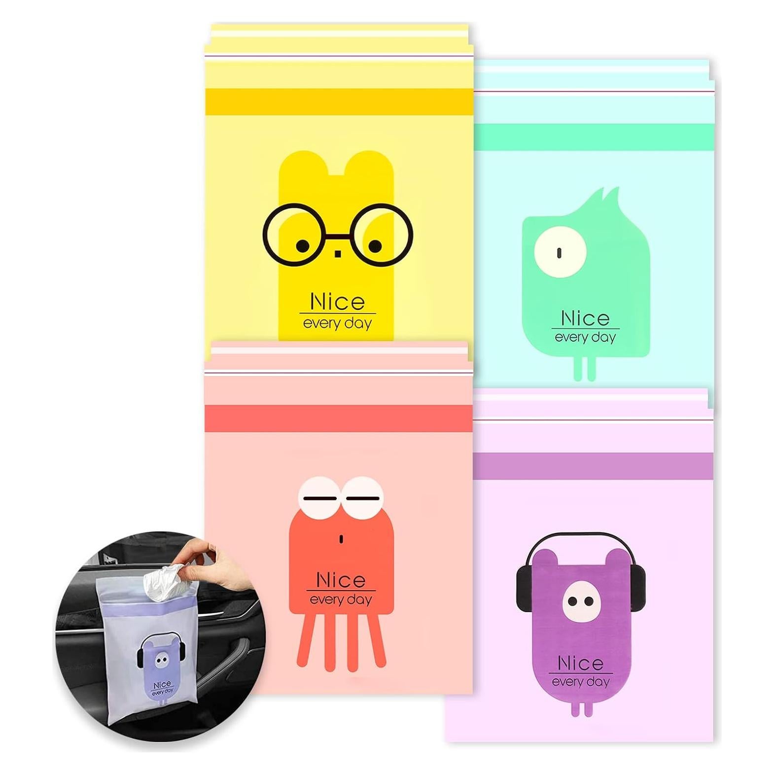 72 Bolsas de Basura Desechables Hion Autoadhesivas 5 Galones